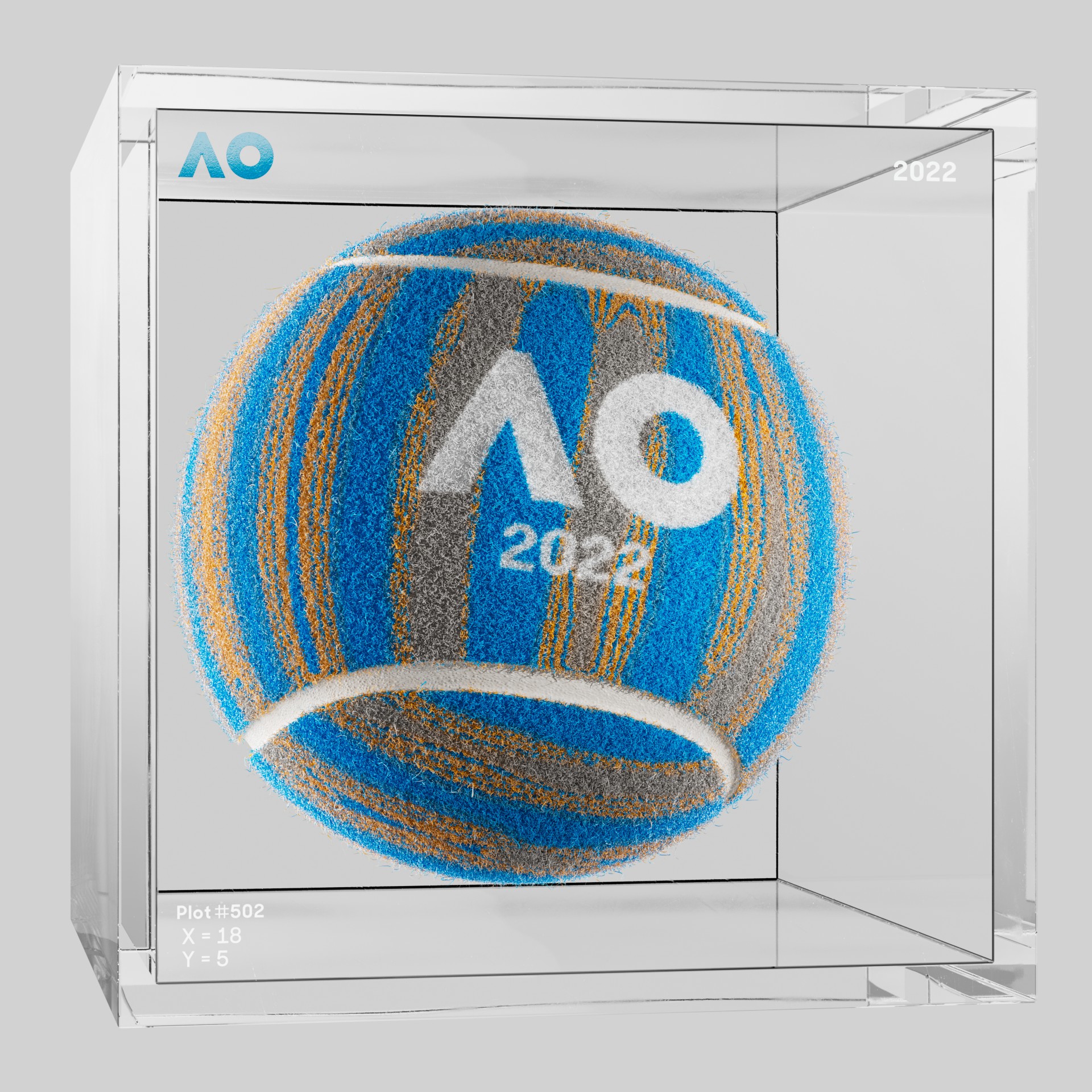 The Australian Open - The Australian Open Art Ball - AO Art Ball #2740 - NFT # 2740