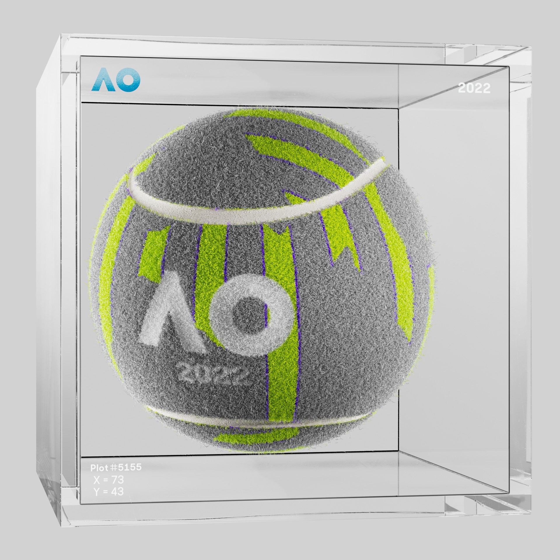 The Australian Open - The Australian Open Art Ball - AO Art Ball #2741 - NFT # 2741