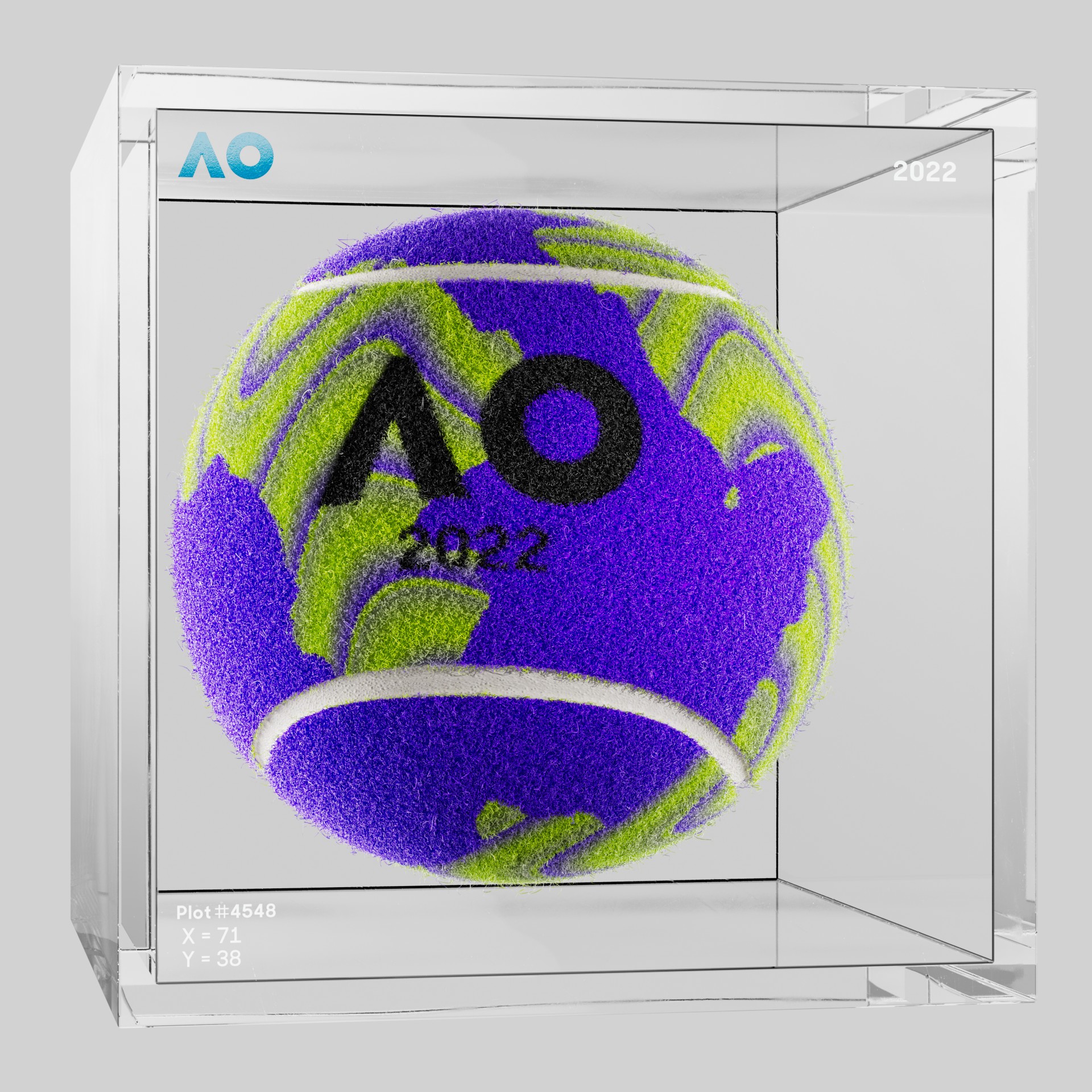 The Australian Open - The Australian Open Art Ball - AO Art Ball #2742 - NFT # 2742