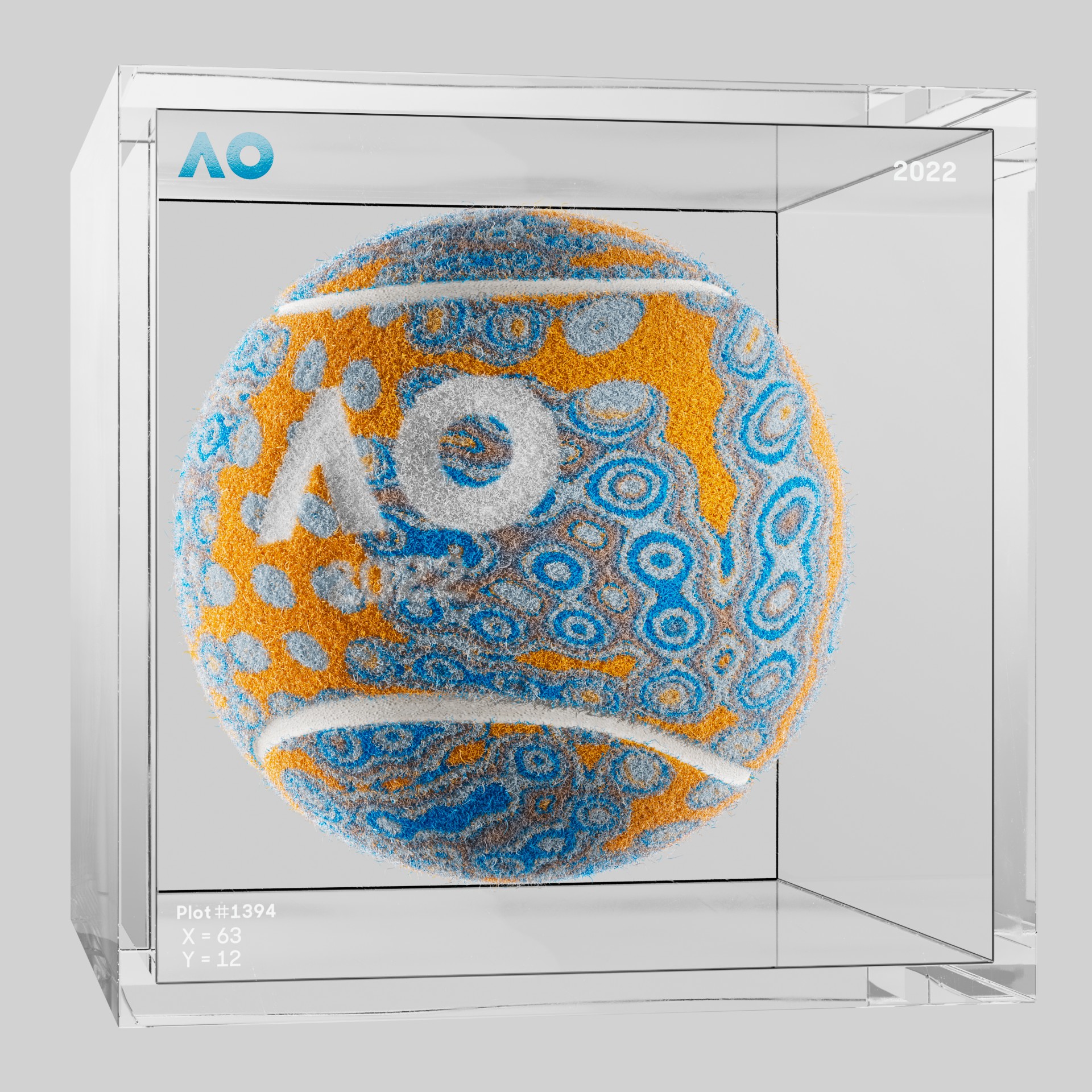 The Australian Open - The Australian Open Art Ball - AO Art Ball #2748 - NFT # 2748