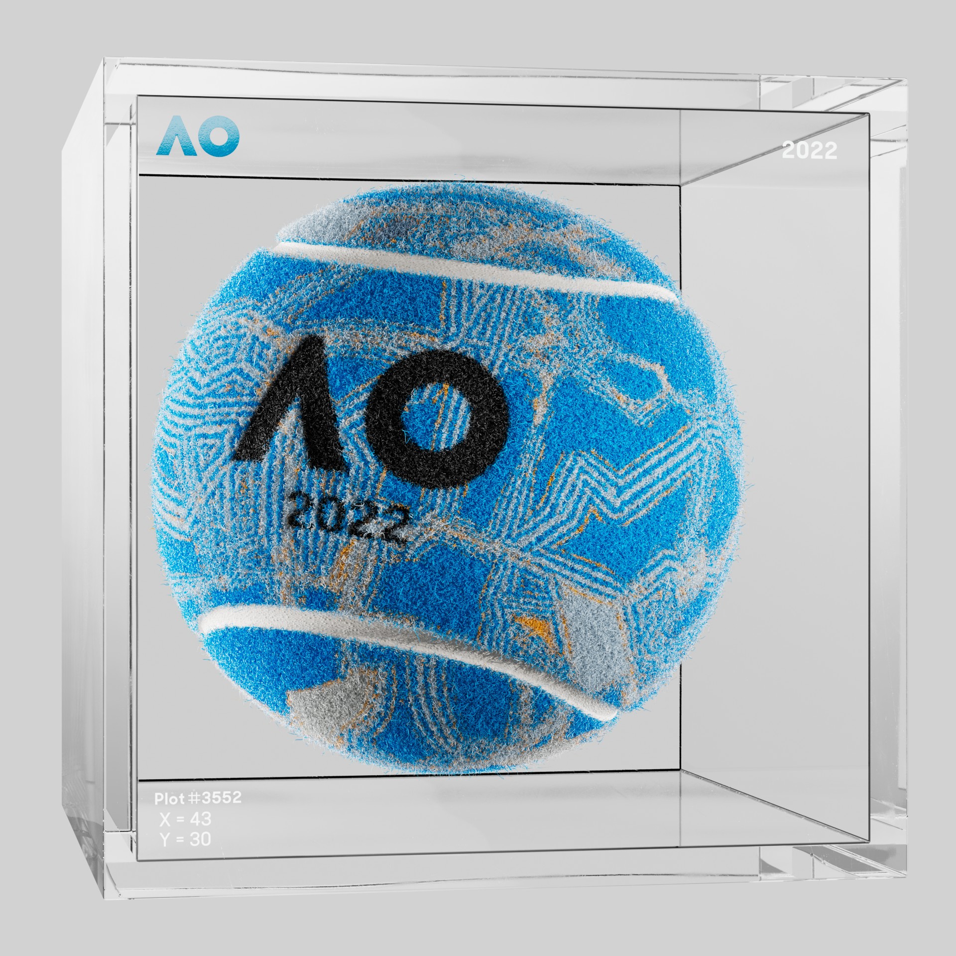 The Australian Open - The Australian Open Art Ball - AO Art Ball #2749 - NFT # 2749