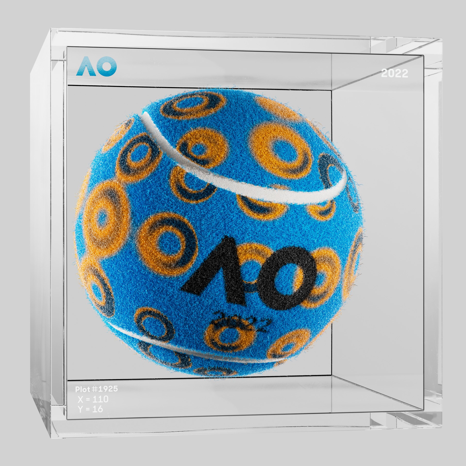 The Australian Open - The Australian Open Art Ball - AO Art Ball #2757 - NFT # 2757