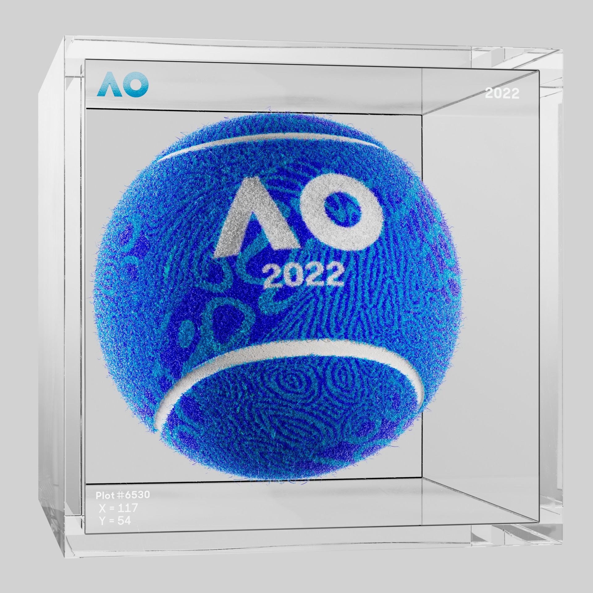 The Australian Open - The Australian Open Art Ball - AO Art Ball #2758 - NFT # 2758