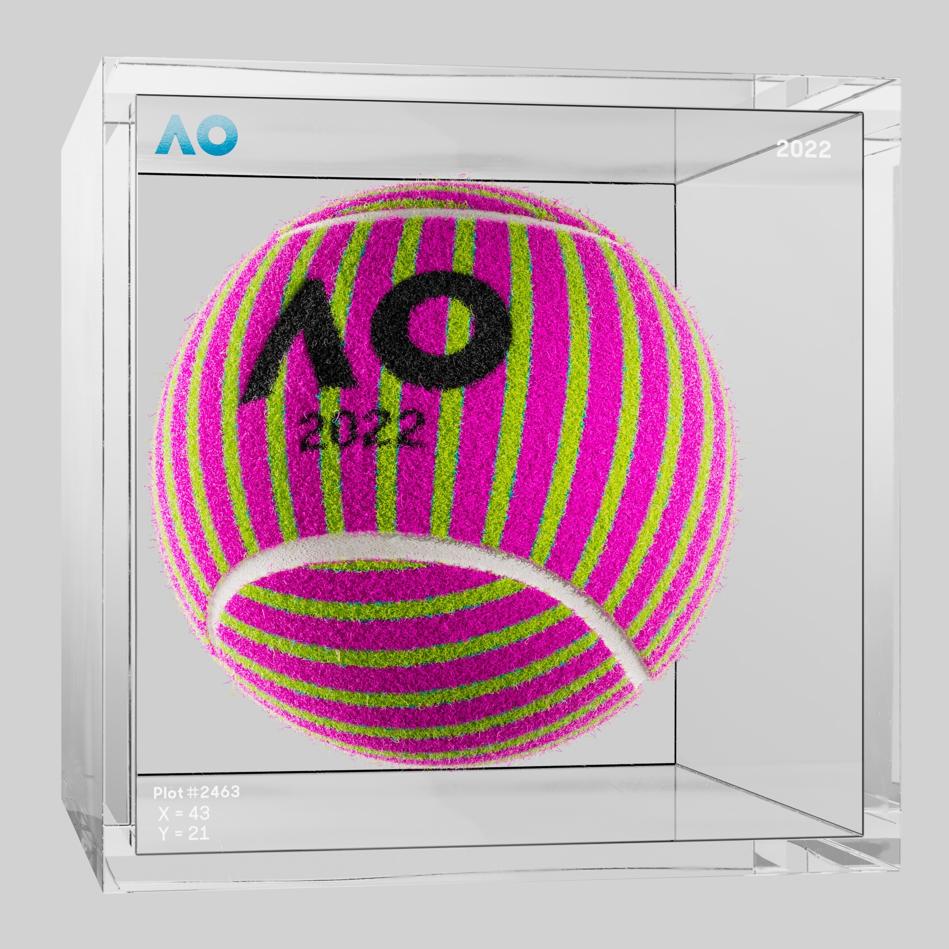 The Australian Open - The Australian Open Art Ball - AO Art Ball #2759 - NFT # 2759