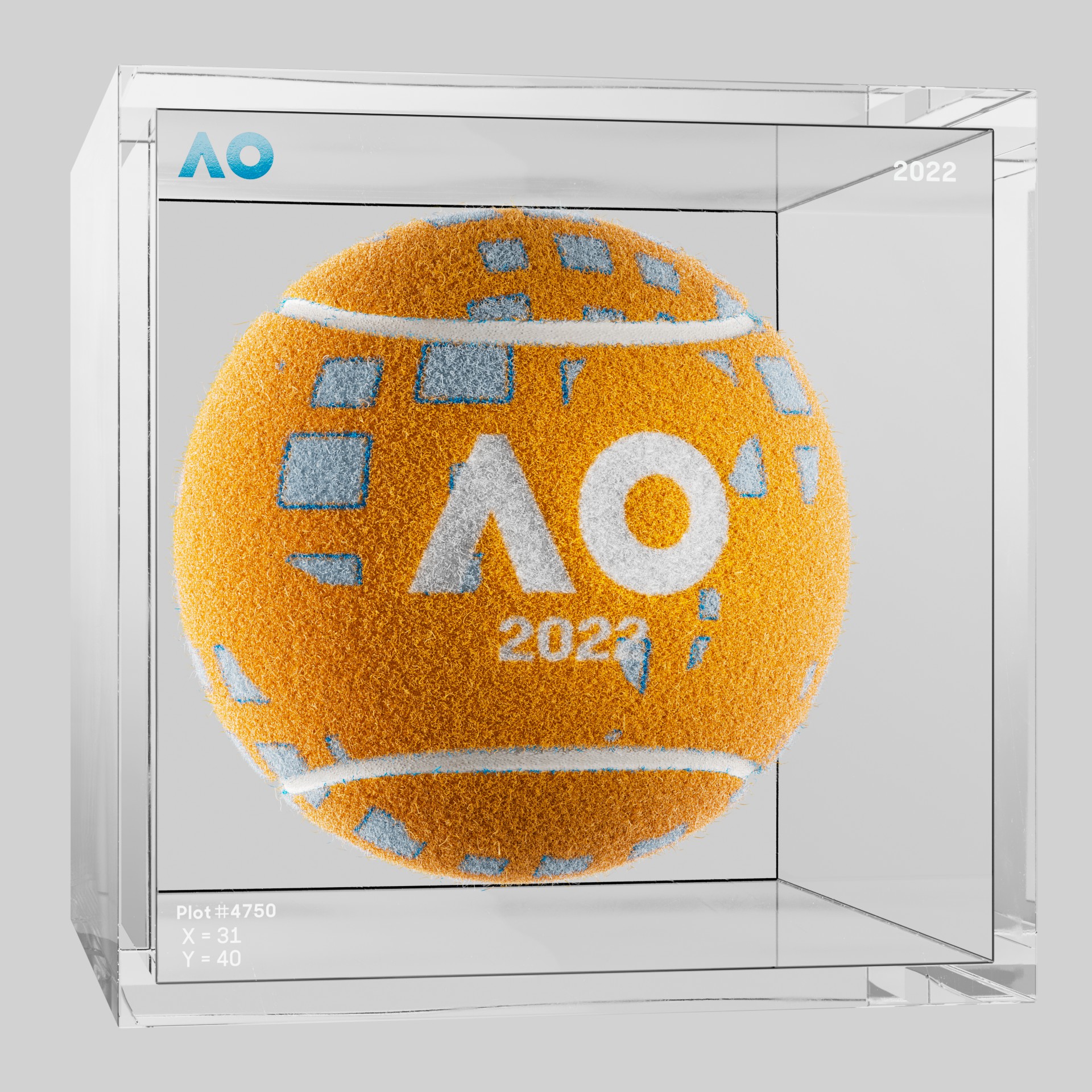The Australian Open - The Australian Open Art Ball - AO Art Ball #276 - NFT # 276