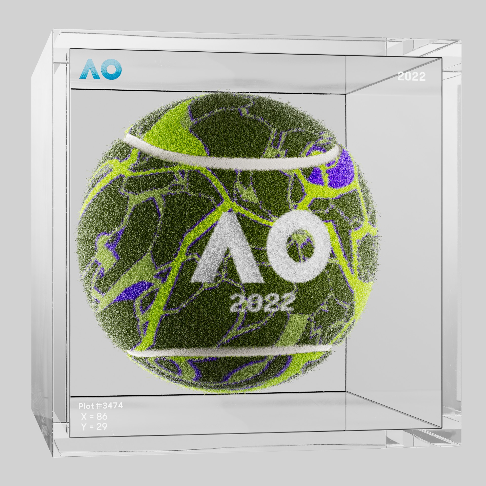 The Australian Open - The Australian Open Art Ball - AO Art Ball #2763 - NFT # 2763