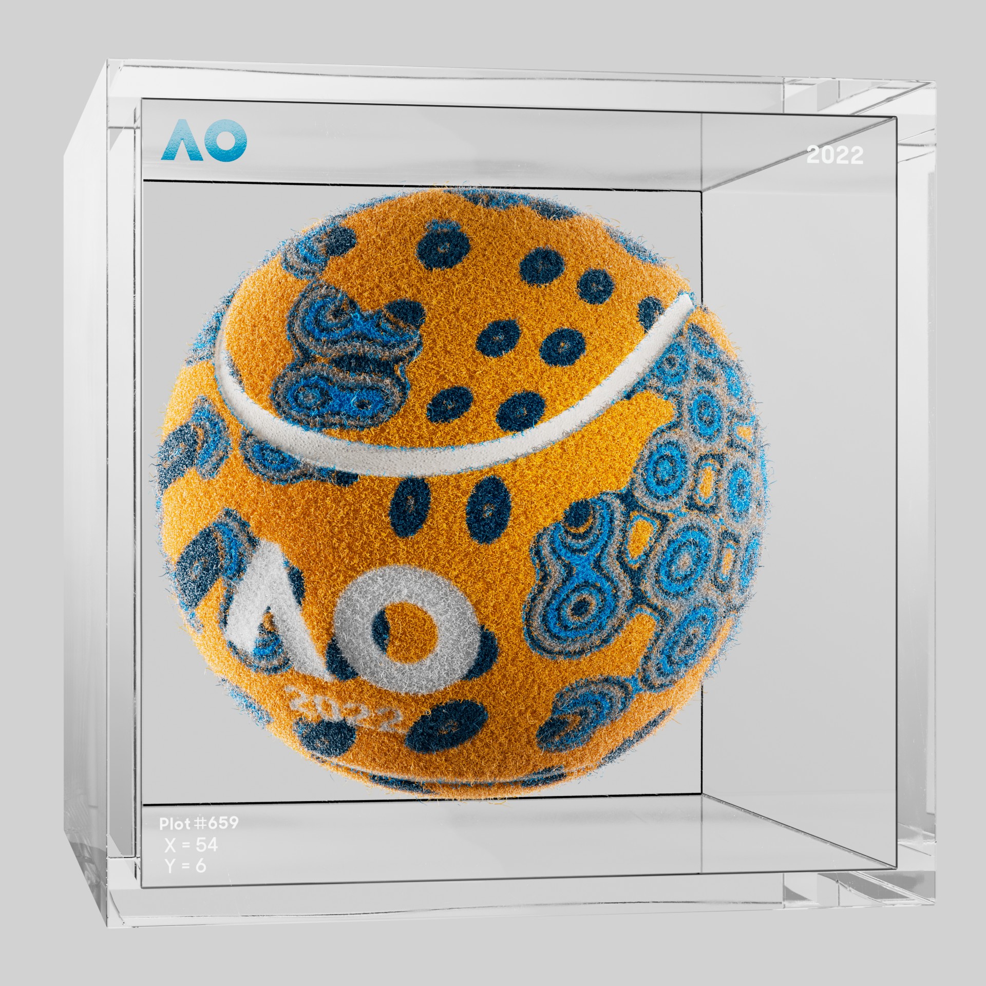 The Australian Open - The Australian Open Art Ball - AO Art Ball #2765 - NFT # 2765