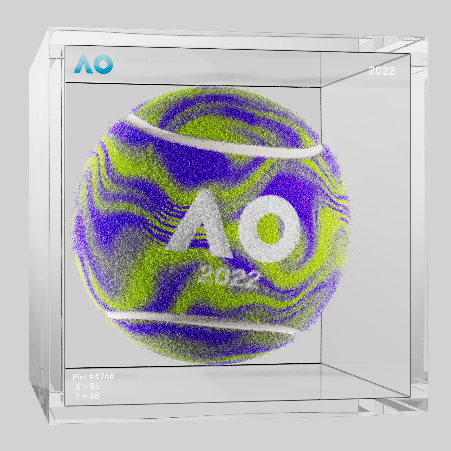 The Australian Open - The Australian Open Art Ball - AO Art Ball #2767 - NFT # 2767