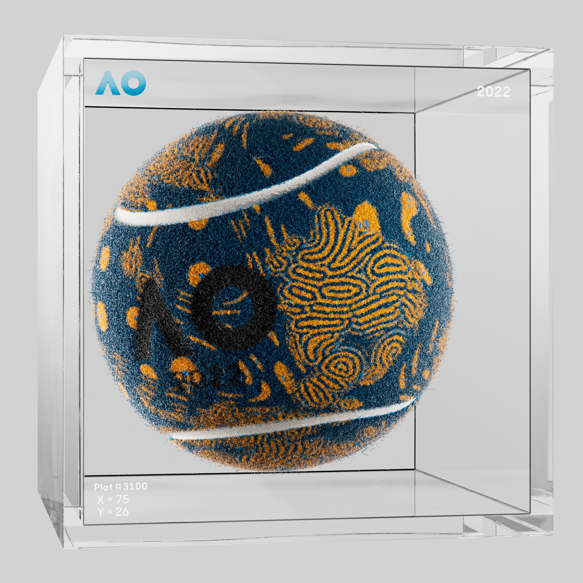 The Australian Open - The Australian Open Art Ball - AO Art Ball #2769 - NFT # 2769