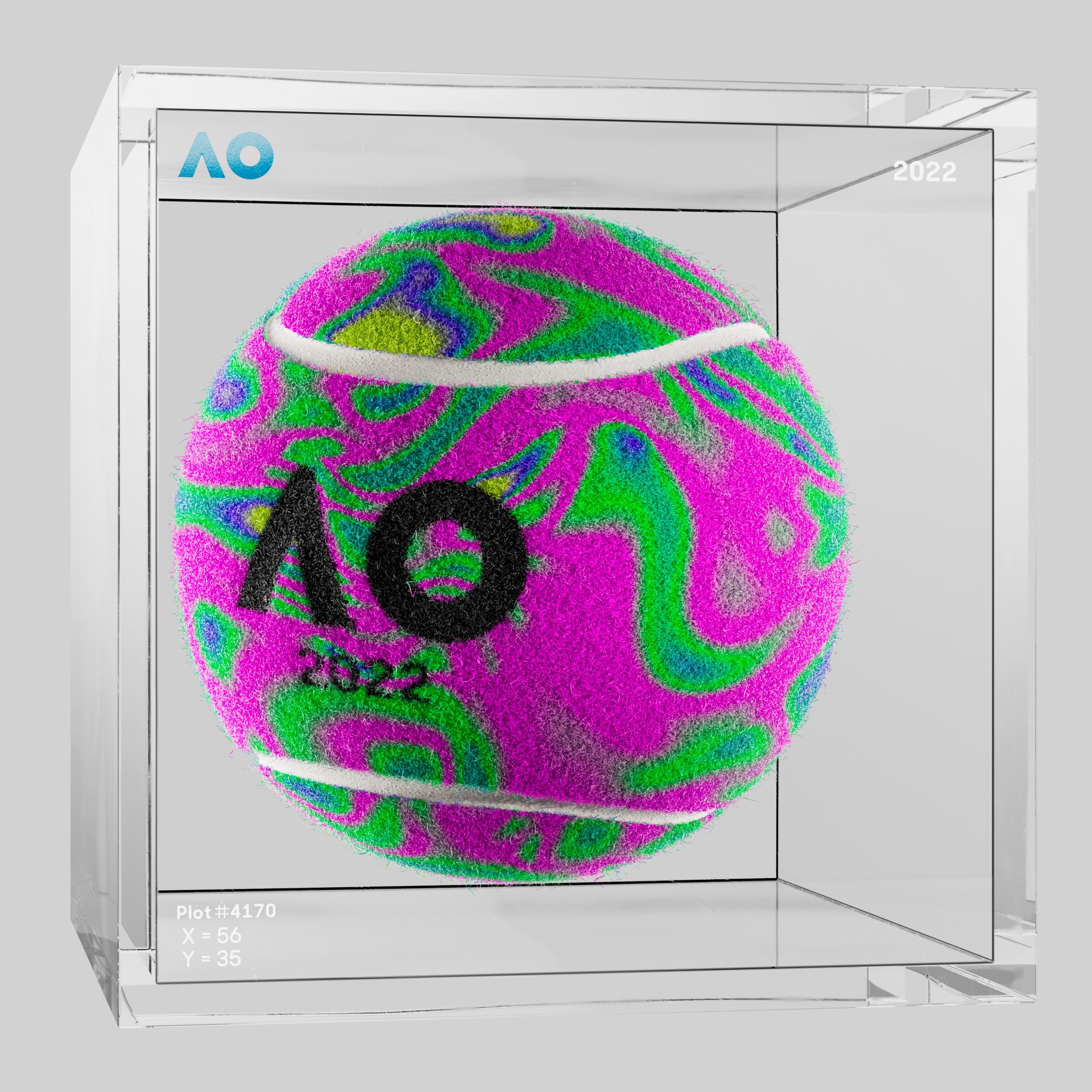 The Australian Open - The Australian Open Art Ball - AO Art Ball #277 - NFT # 277