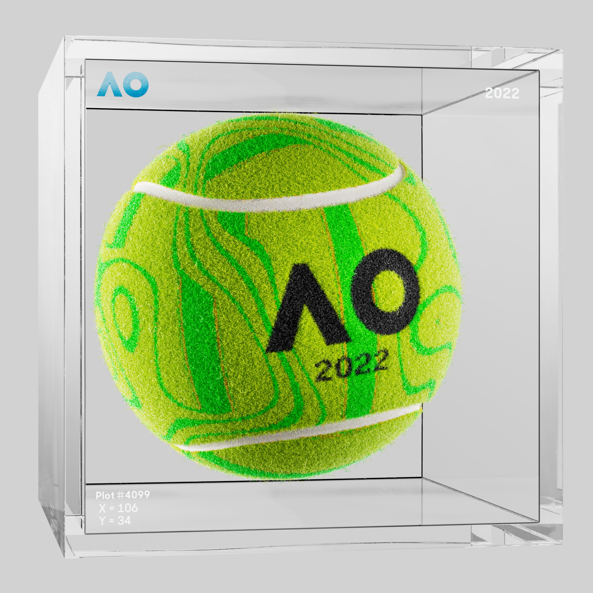 The Australian Open - The Australian Open Art Ball - AO Art Ball #2770 - NFT # 2770