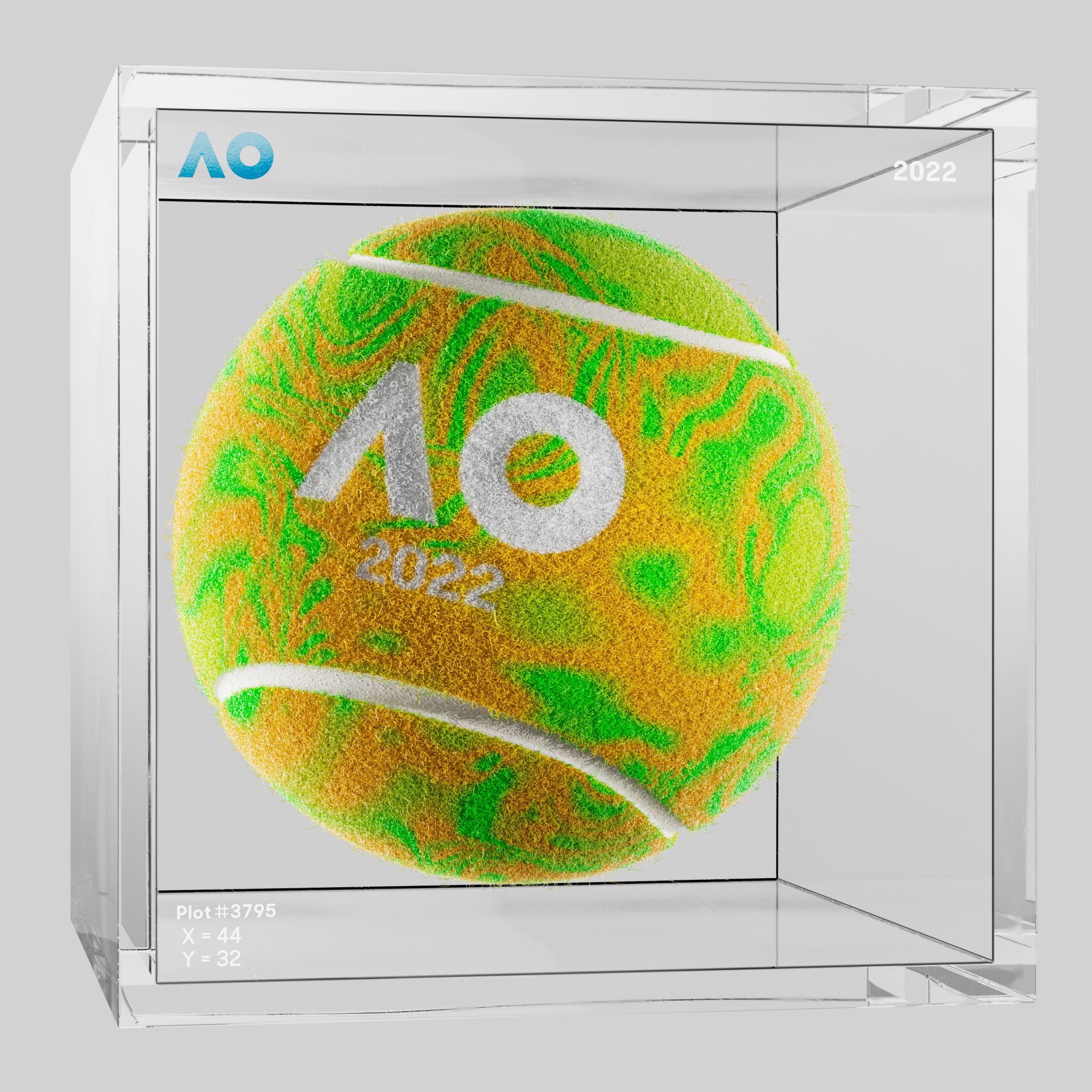The Australian Open - The Australian Open Art Ball - AO Art Ball #2772 - NFT # 2772