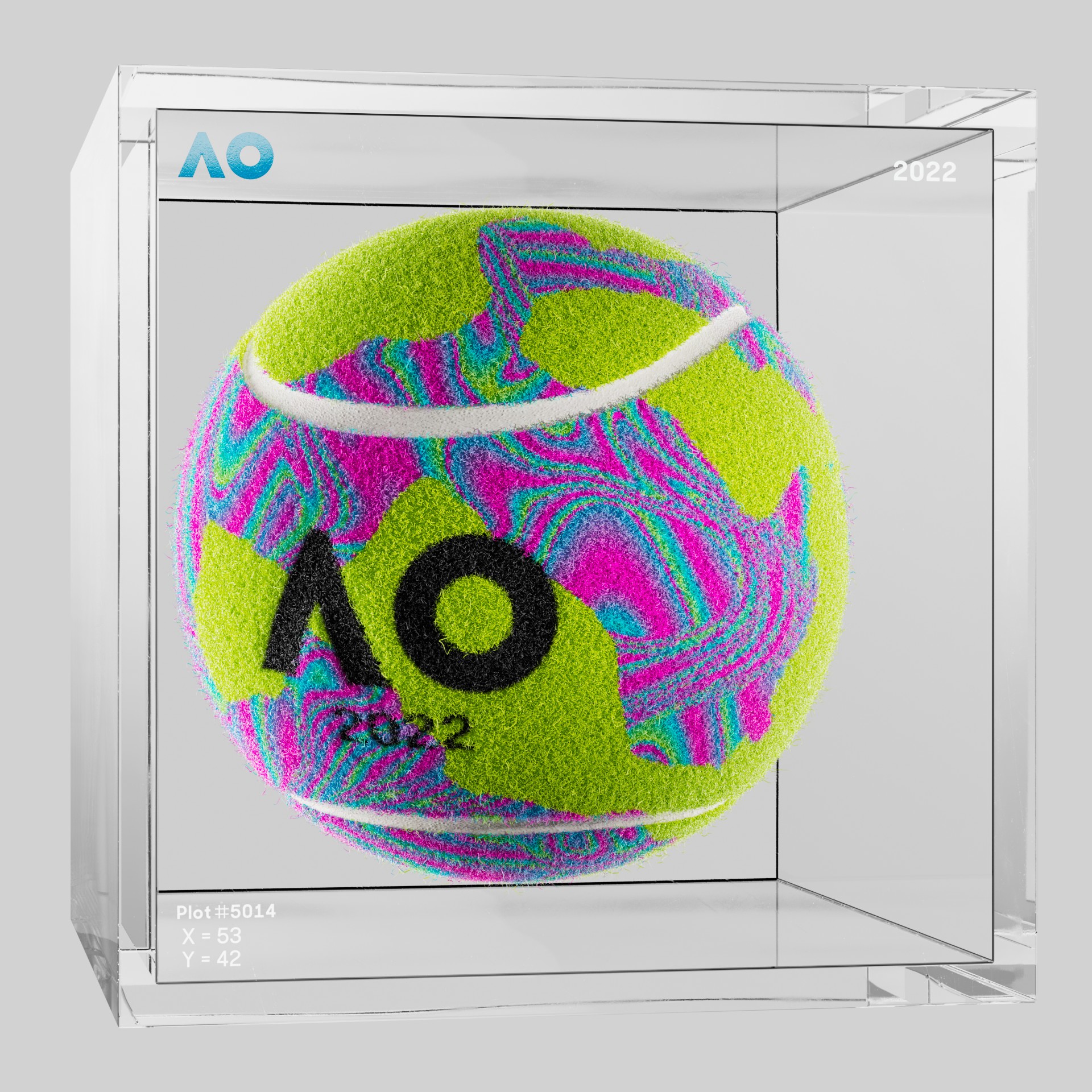 The Australian Open - The Australian Open Art Ball - AO Art Ball #2774 - NFT # 2774