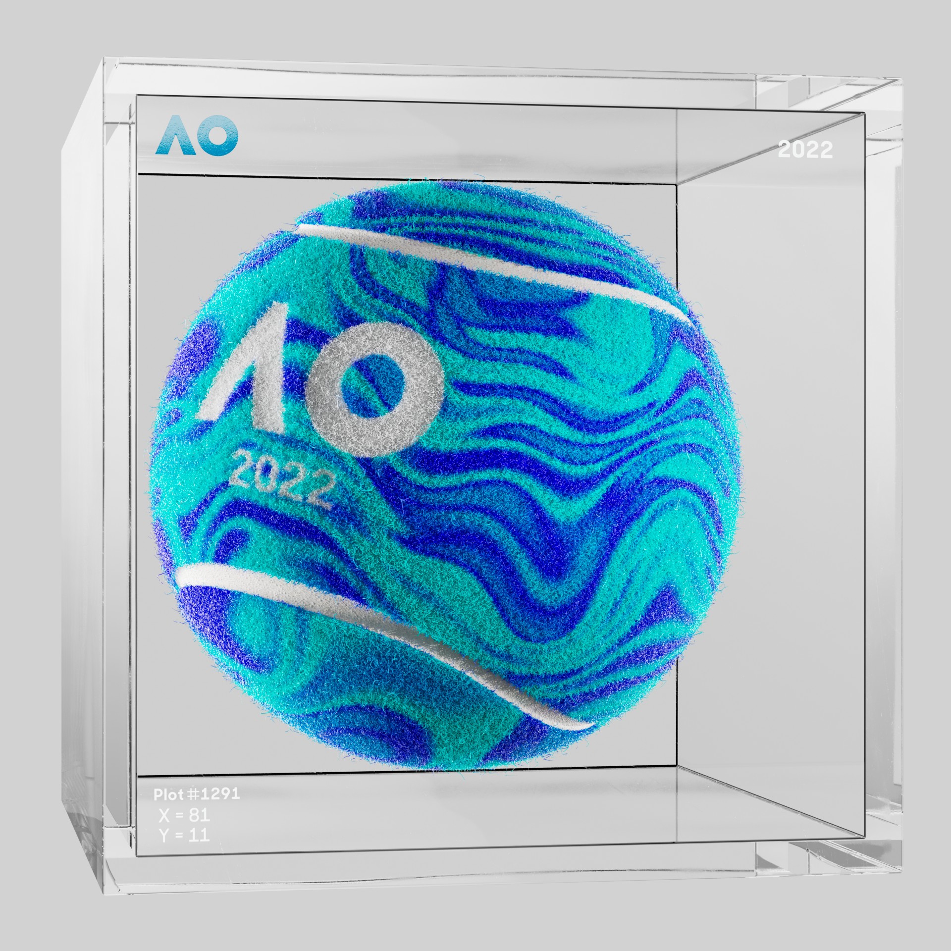 The Australian Open - The Australian Open Art Ball - AO Art Ball #2775 - NFT # 2775