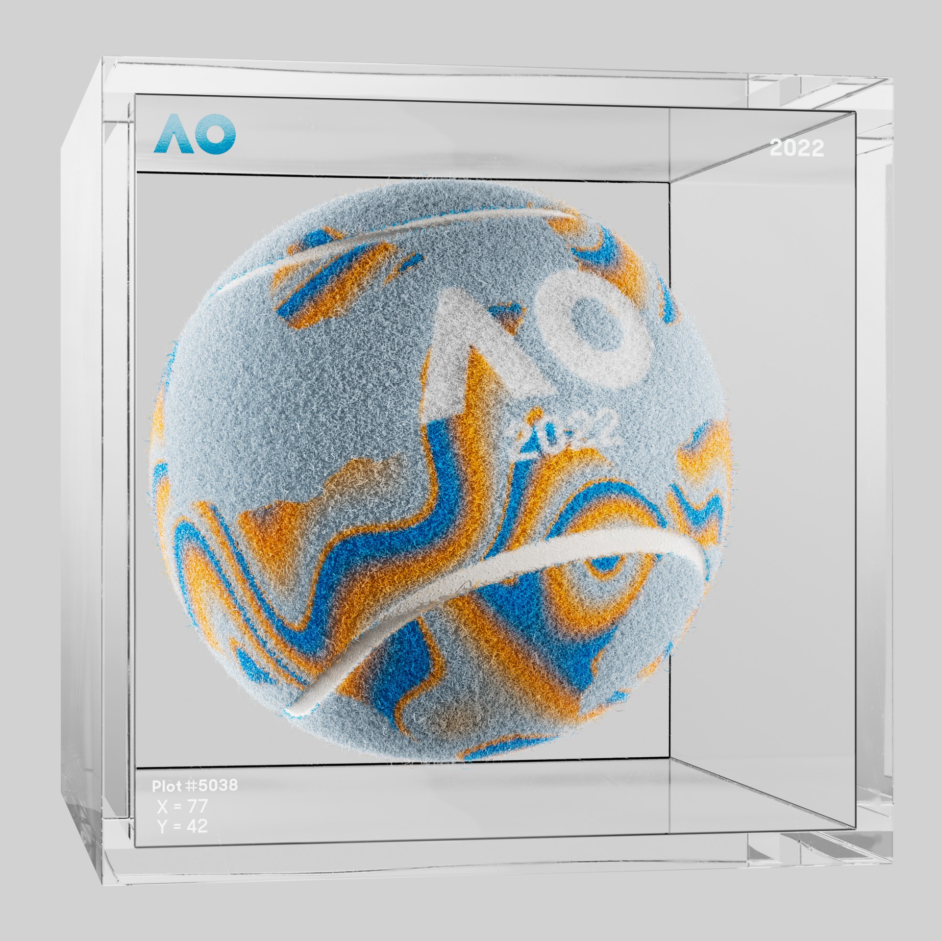 The Australian Open - The Australian Open Art Ball - AO Art Ball #2776 - NFT # 2776