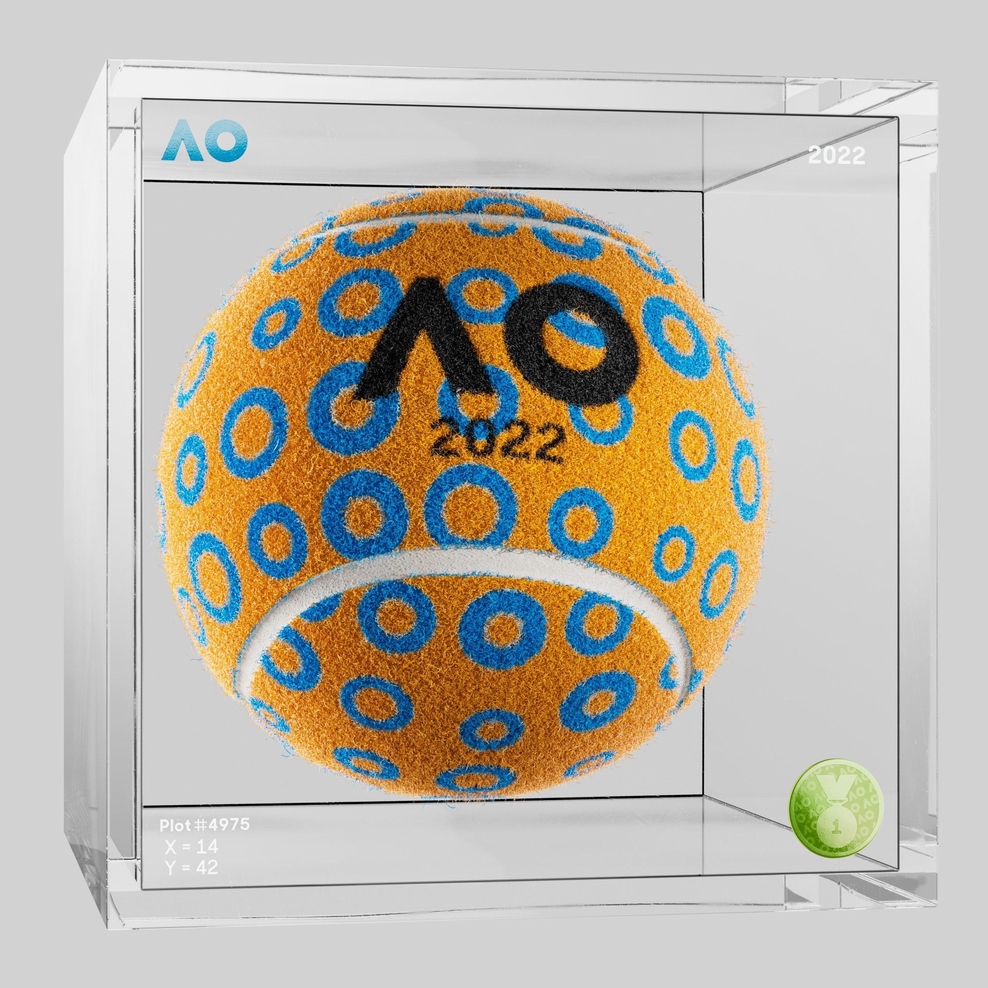 The Australian Open - The Australian Open Art Ball - AO Art Ball #2780 - NFT # 2780