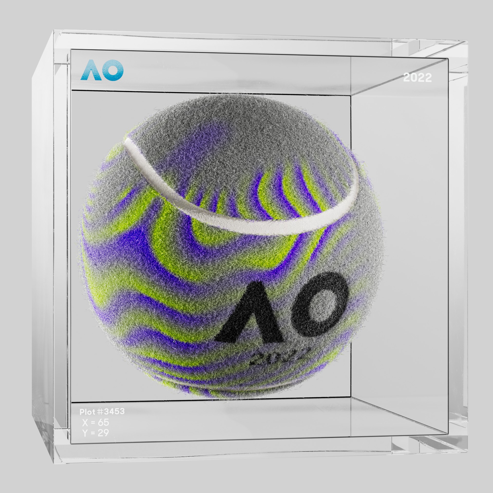 The Australian Open - The Australian Open Art Ball - AO Art Ball #2781 - NFT # 2781