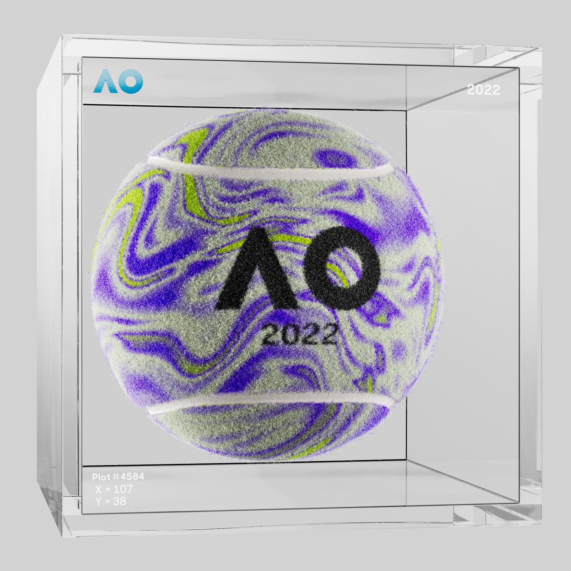The Australian Open - The Australian Open Art Ball - AO Art Ball #2782 - NFT # 2782