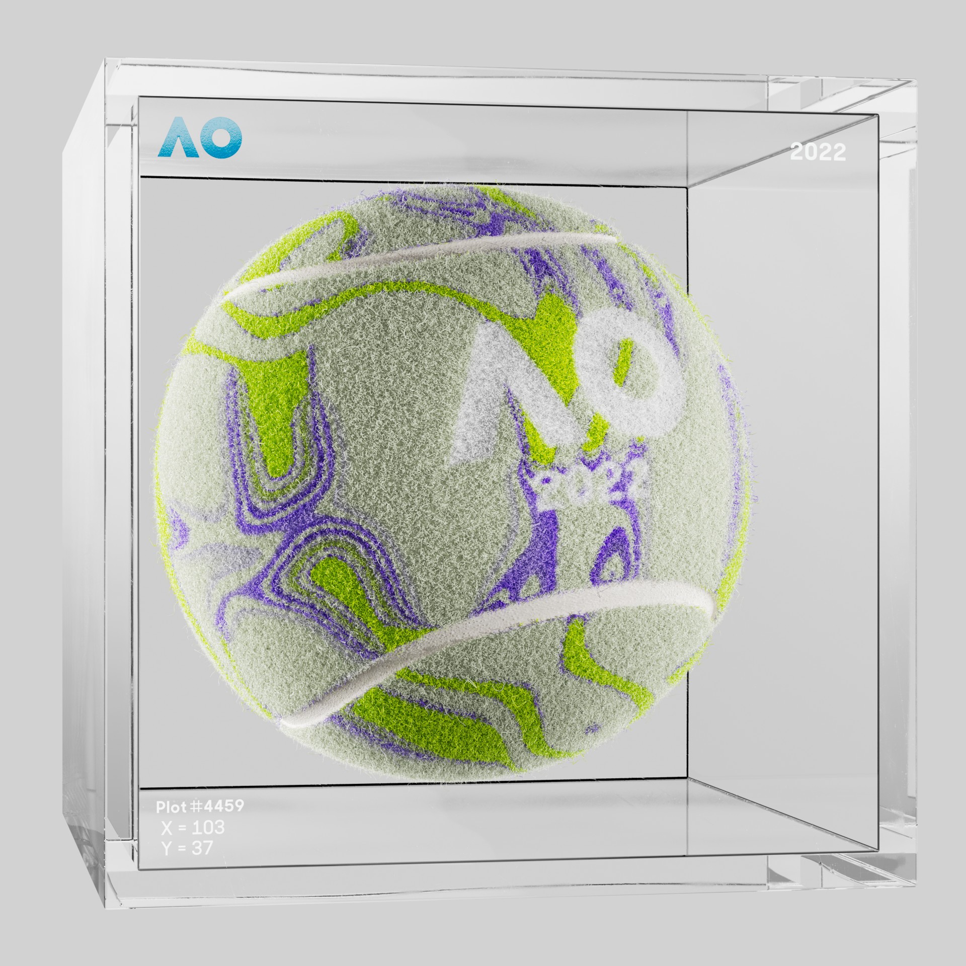 The Australian Open - The Australian Open Art Ball - AO Art Ball #2783 - NFT # 2783