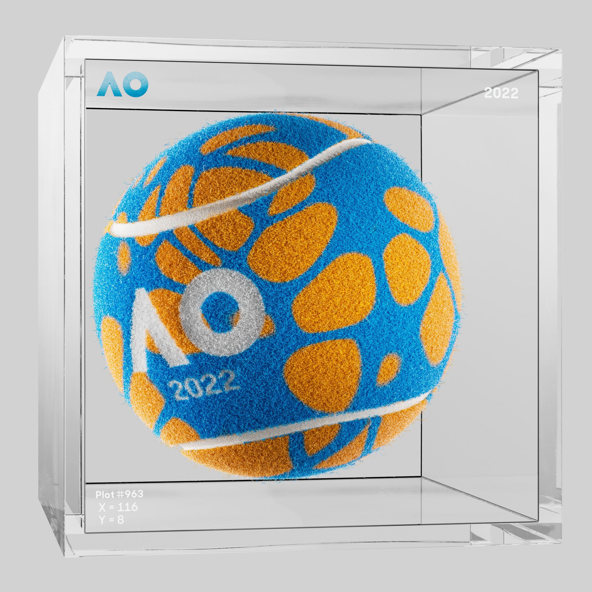 The Australian Open - The Australian Open Art Ball - AO Art Ball #2784 - NFT # 2784