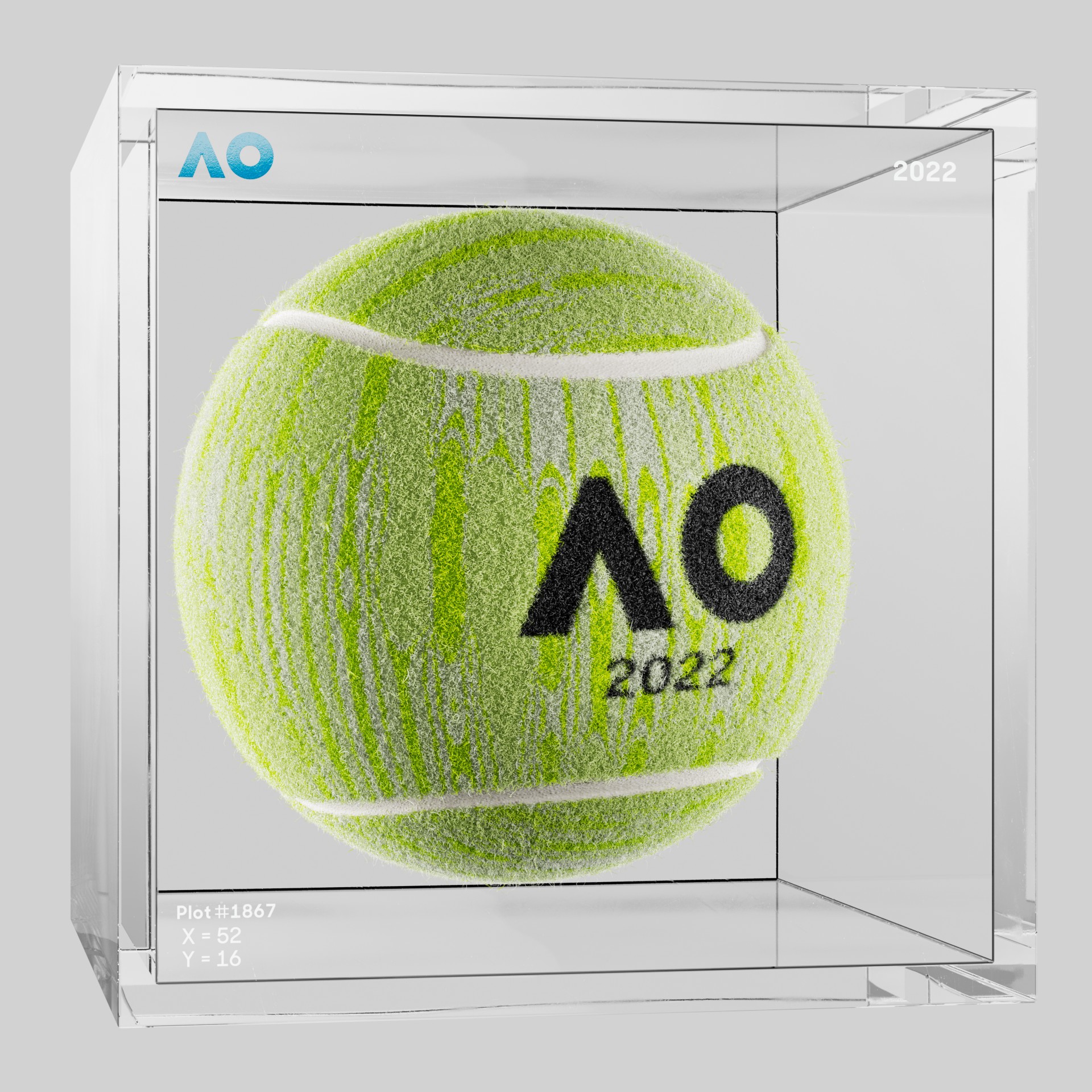 The Australian Open - The Australian Open Art Ball - AO Art Ball #2786 - NFT # 2786