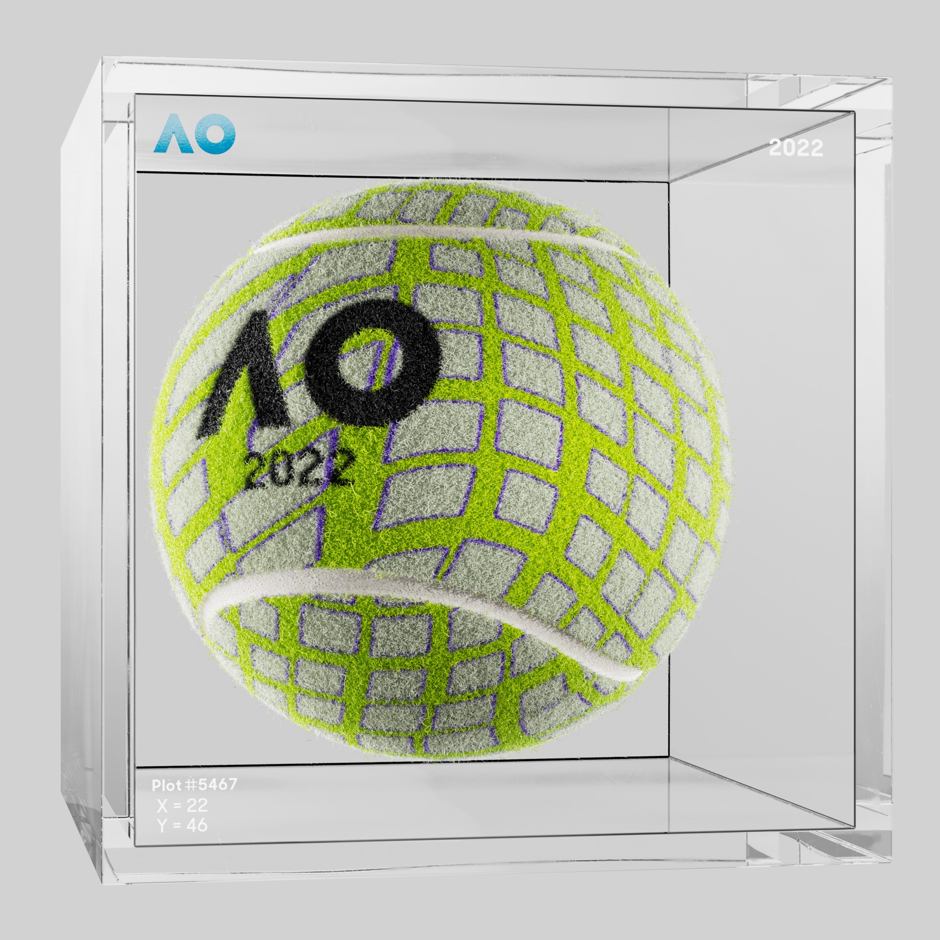 The Australian Open - The Australian Open Art Ball - AO Art Ball #2788 - NFT # 2788