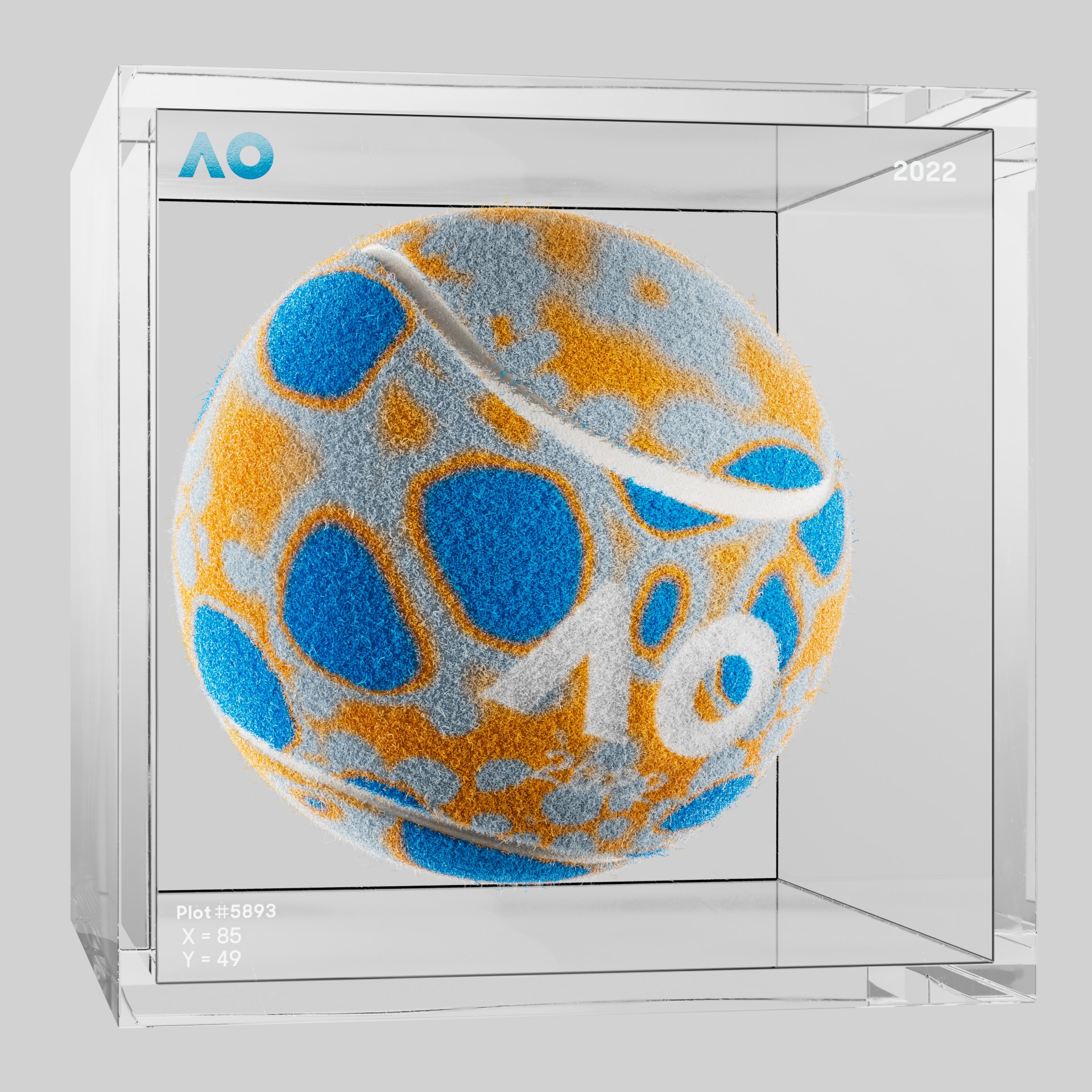 The Australian Open - The Australian Open Art Ball - AO Art Ball #2791 - NFT # 2791