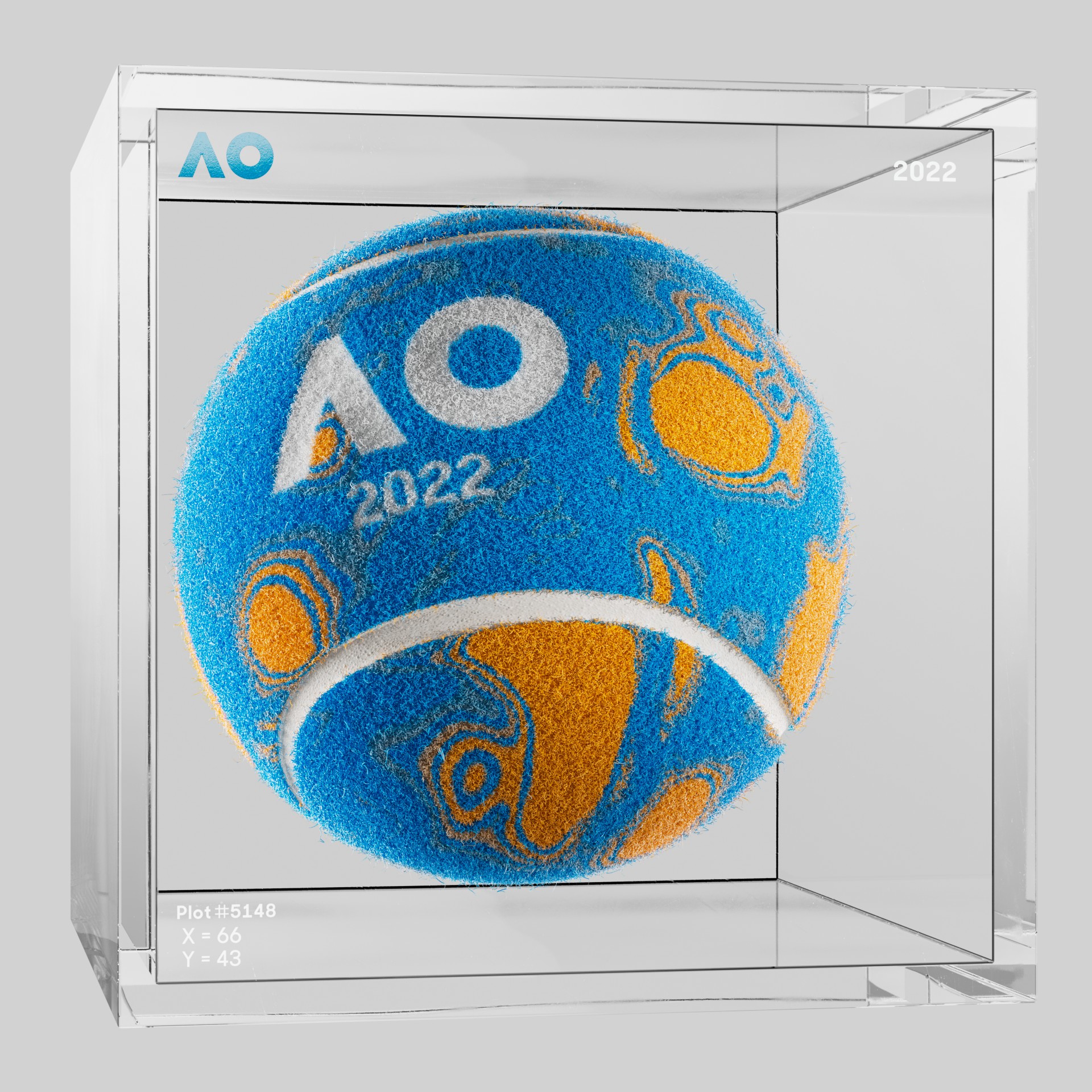 The Australian Open - The Australian Open Art Ball - AO Art Ball #2794 - NFT # 2794