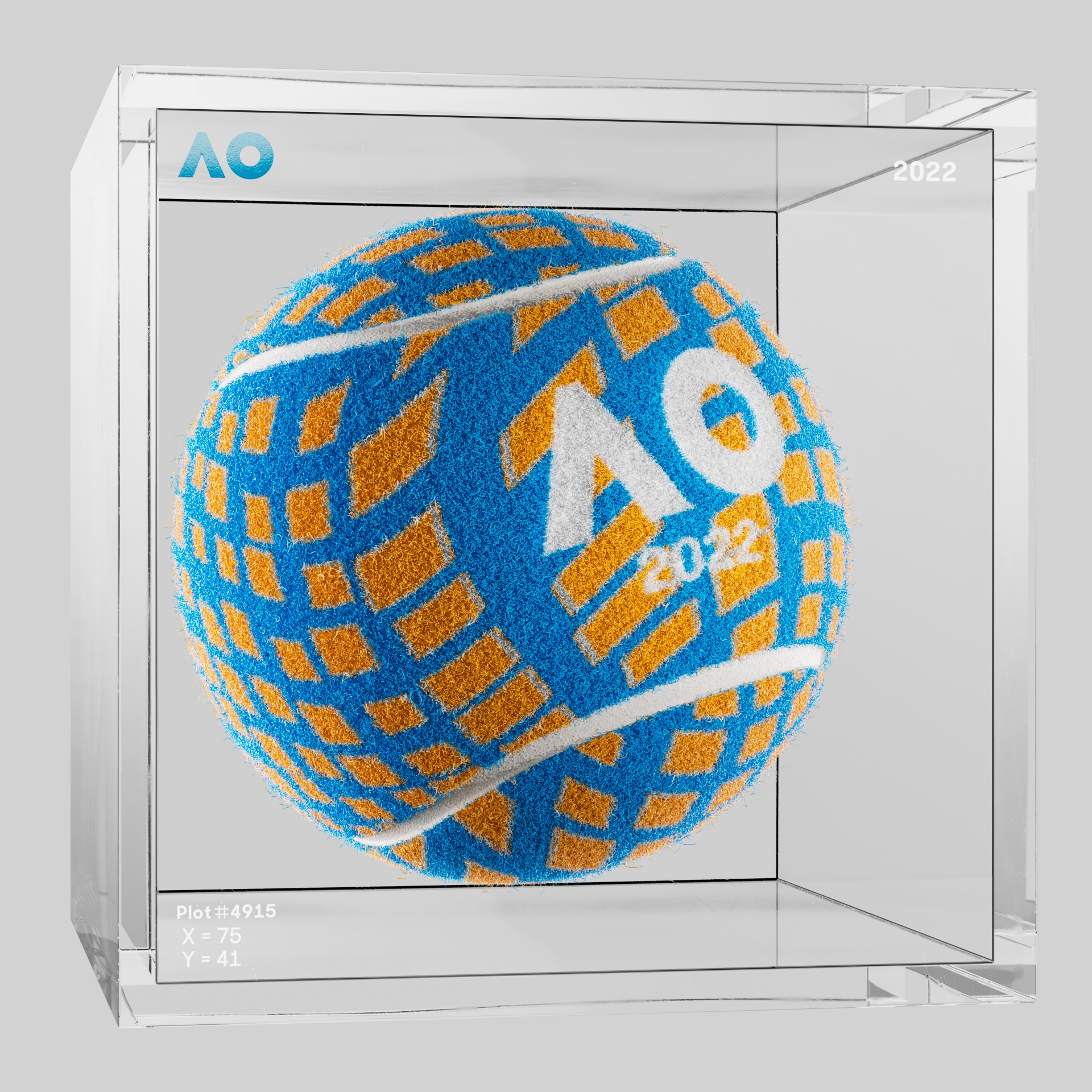 The Australian Open - The Australian Open Art Ball - AO Art Ball #2795 - NFT # 2795