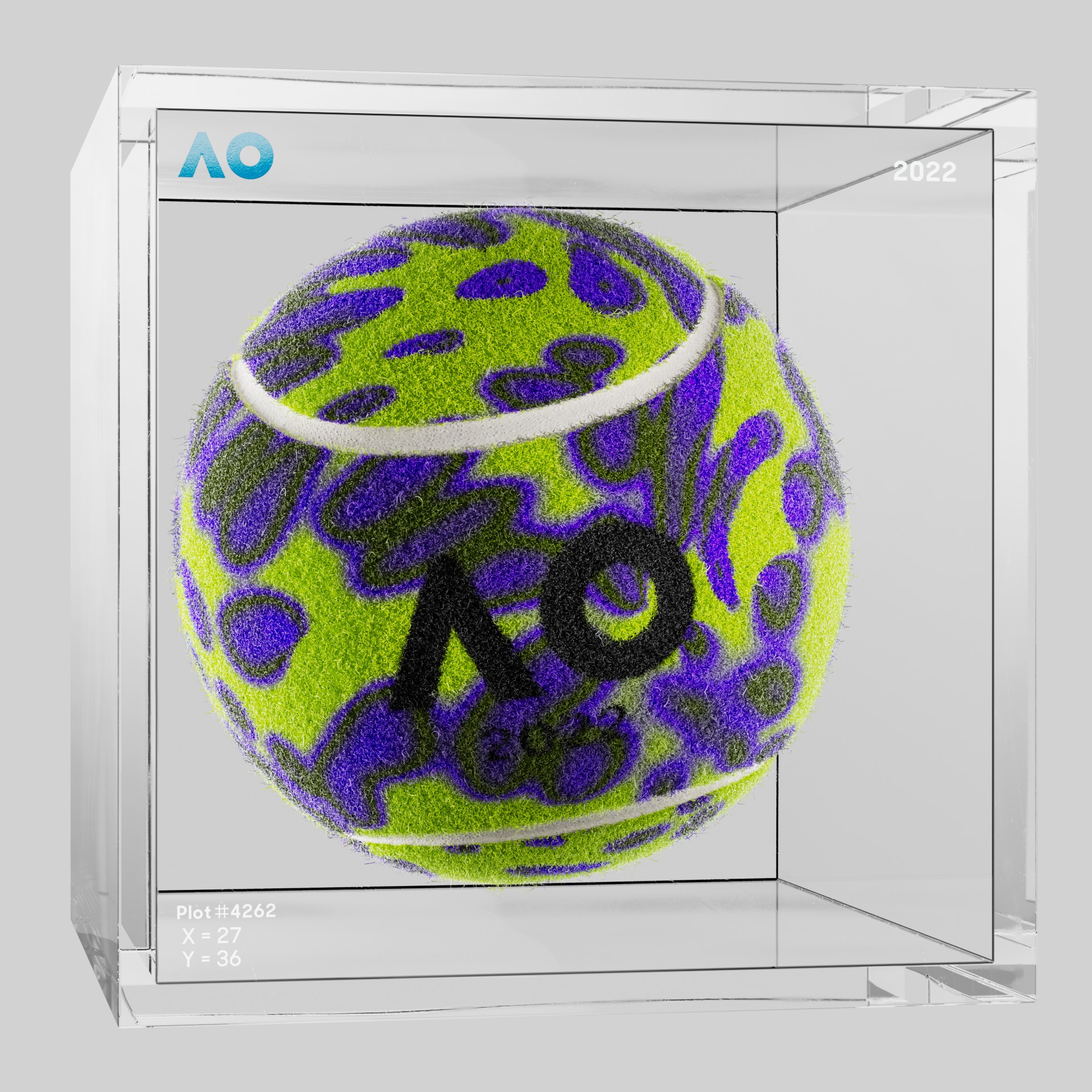 The Australian Open - The Australian Open Art Ball - AO Art Ball #2797 - NFT # 2797