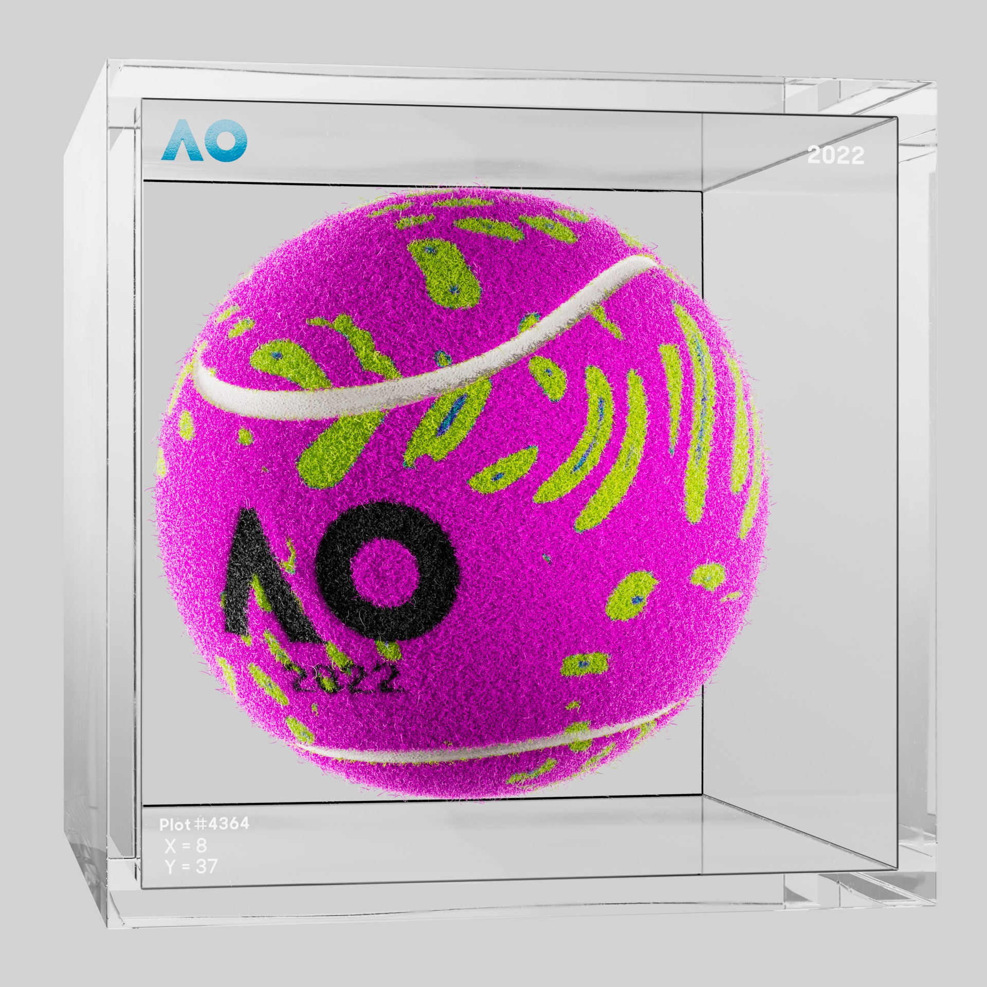 The Australian Open - The Australian Open Art Ball - AO Art Ball #2799 - NFT # 2799