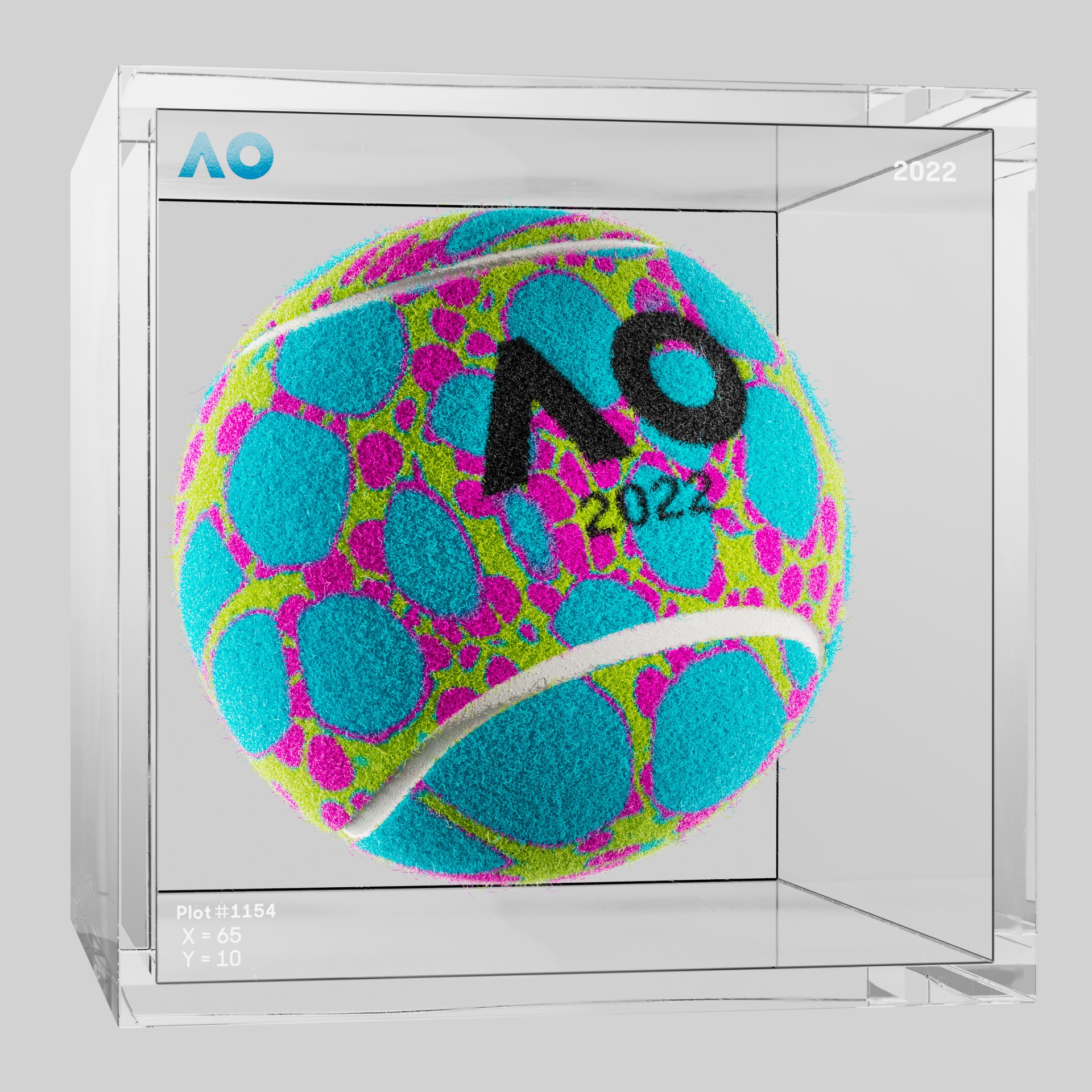 The Australian Open - The Australian Open Art Ball - AO Art Ball #28 - NFT # 28