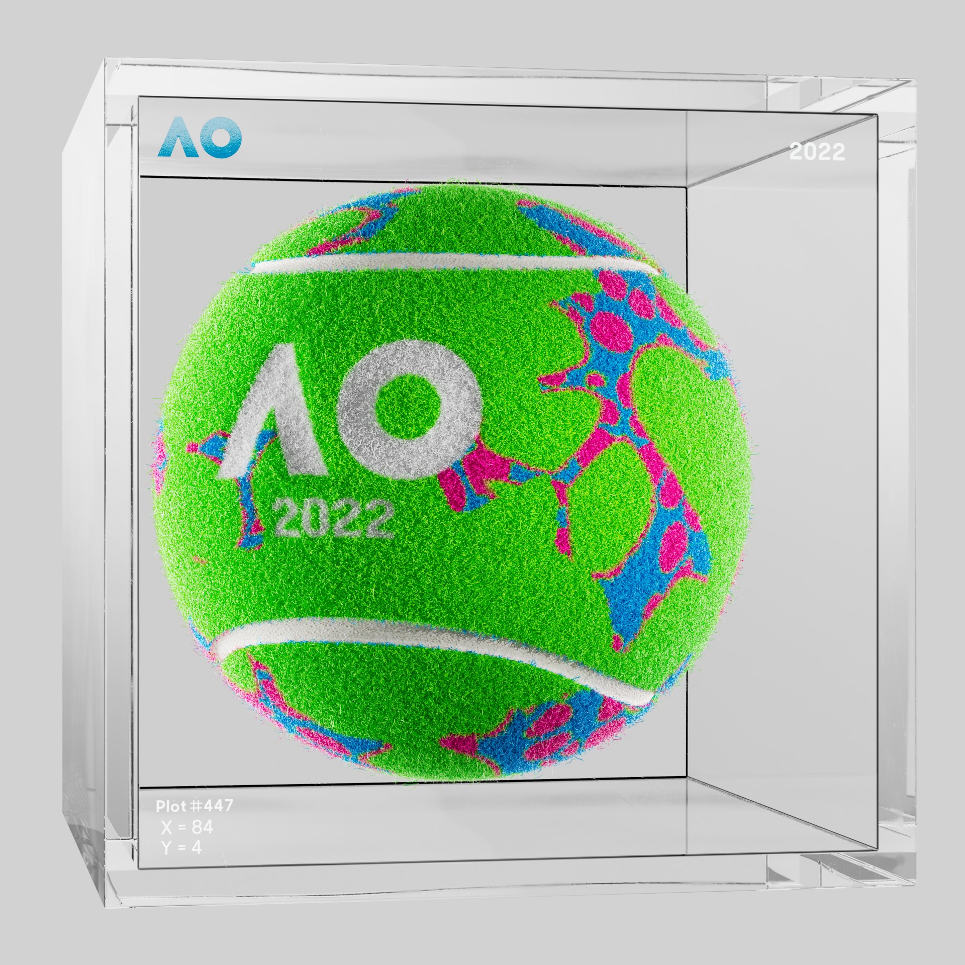 The Australian Open - The Australian Open Art Ball - AO Art Ball #280 - NFT # 280