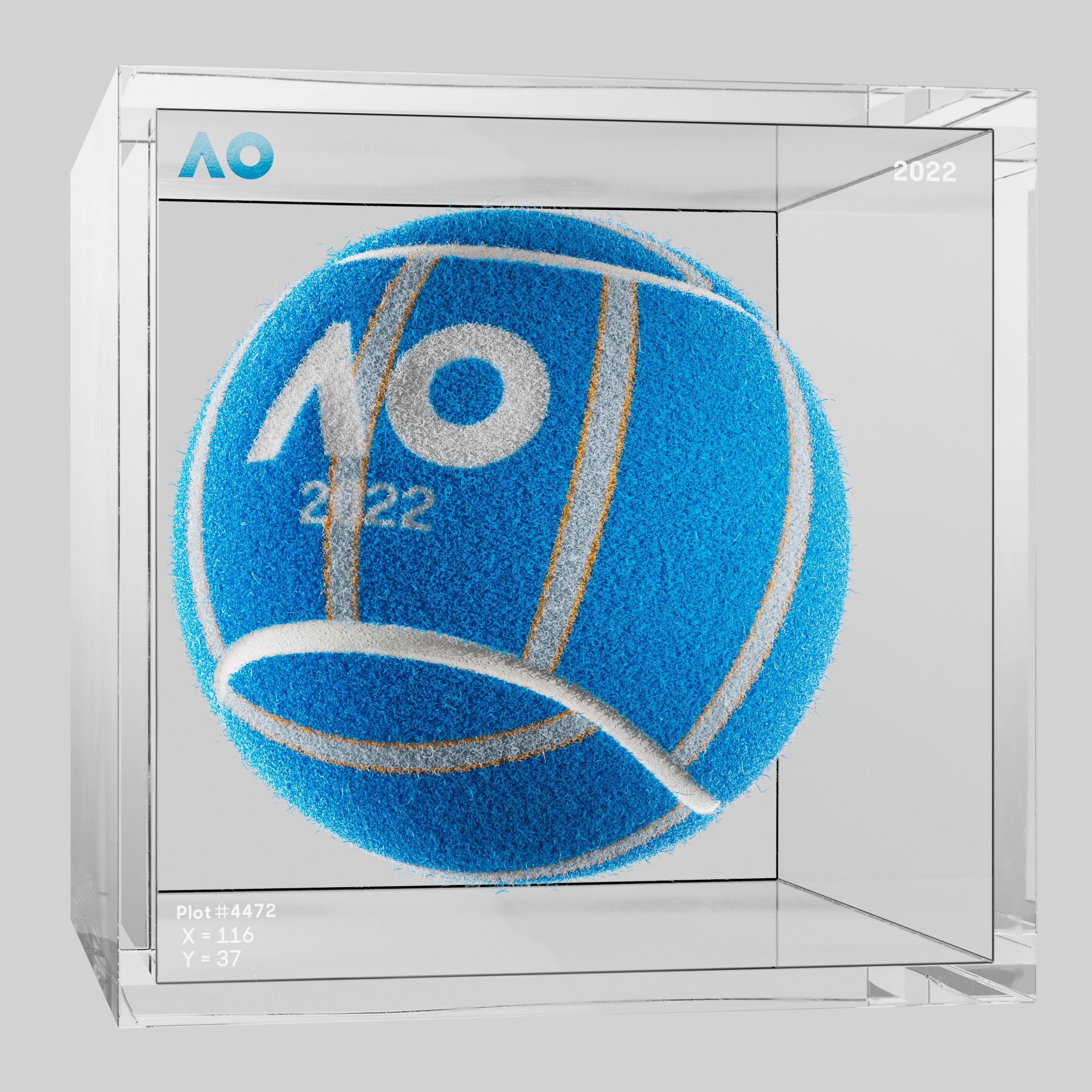 The Australian Open - The Australian Open Art Ball - AO Art Ball #2801 - NFT # 2801