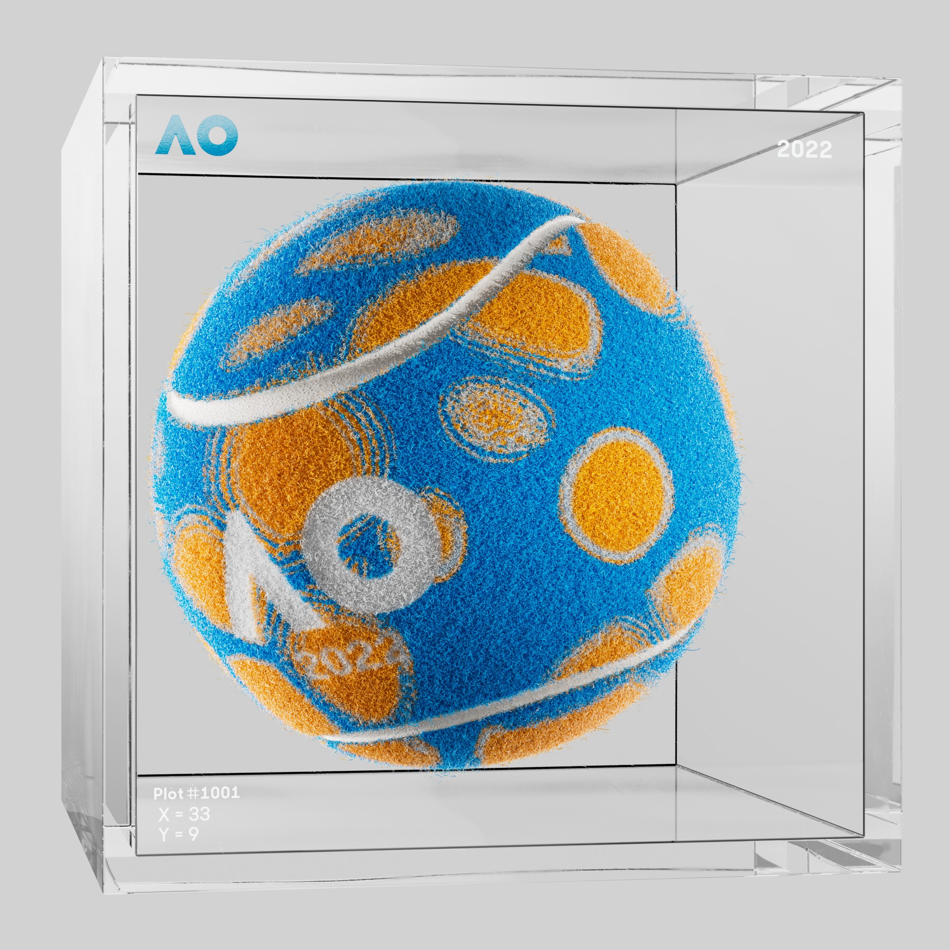 The Australian Open - The Australian Open Art Ball - AO Art Ball #2802 - NFT # 2802