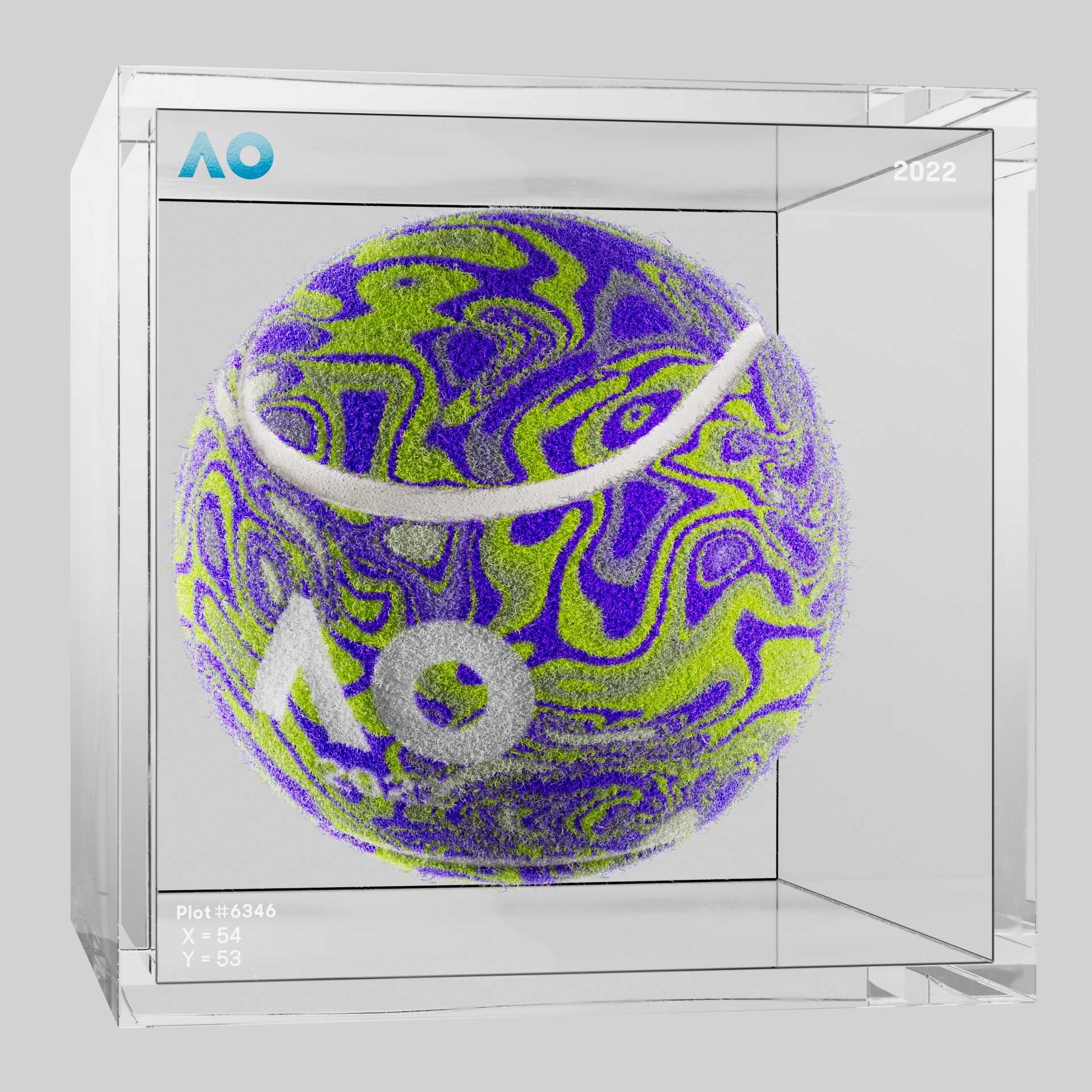 The Australian Open - The Australian Open Art Ball - AO Art Ball #2804 - NFT # 2804