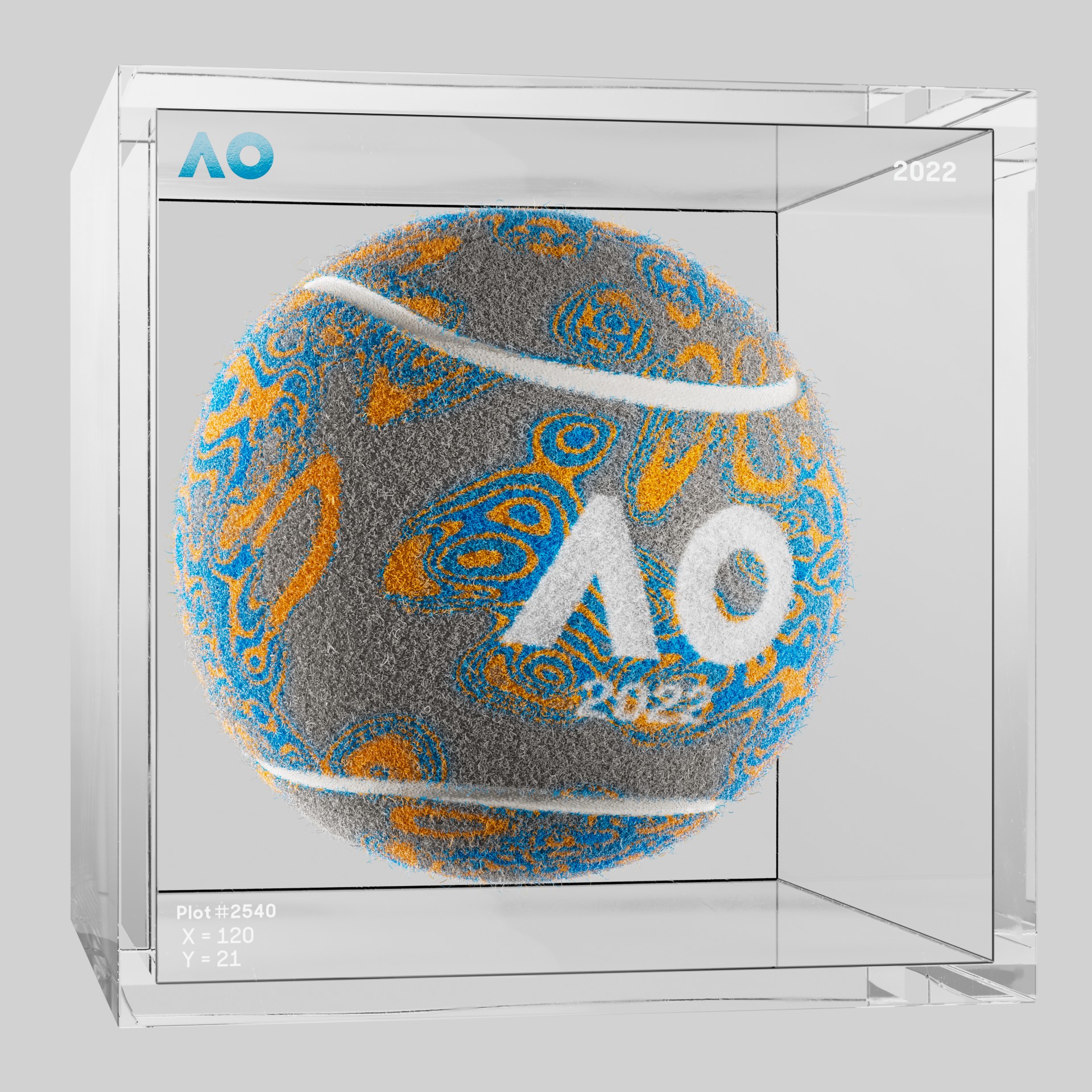 The Australian Open - The Australian Open Art Ball - AO Art Ball #2805 - NFT # 2805