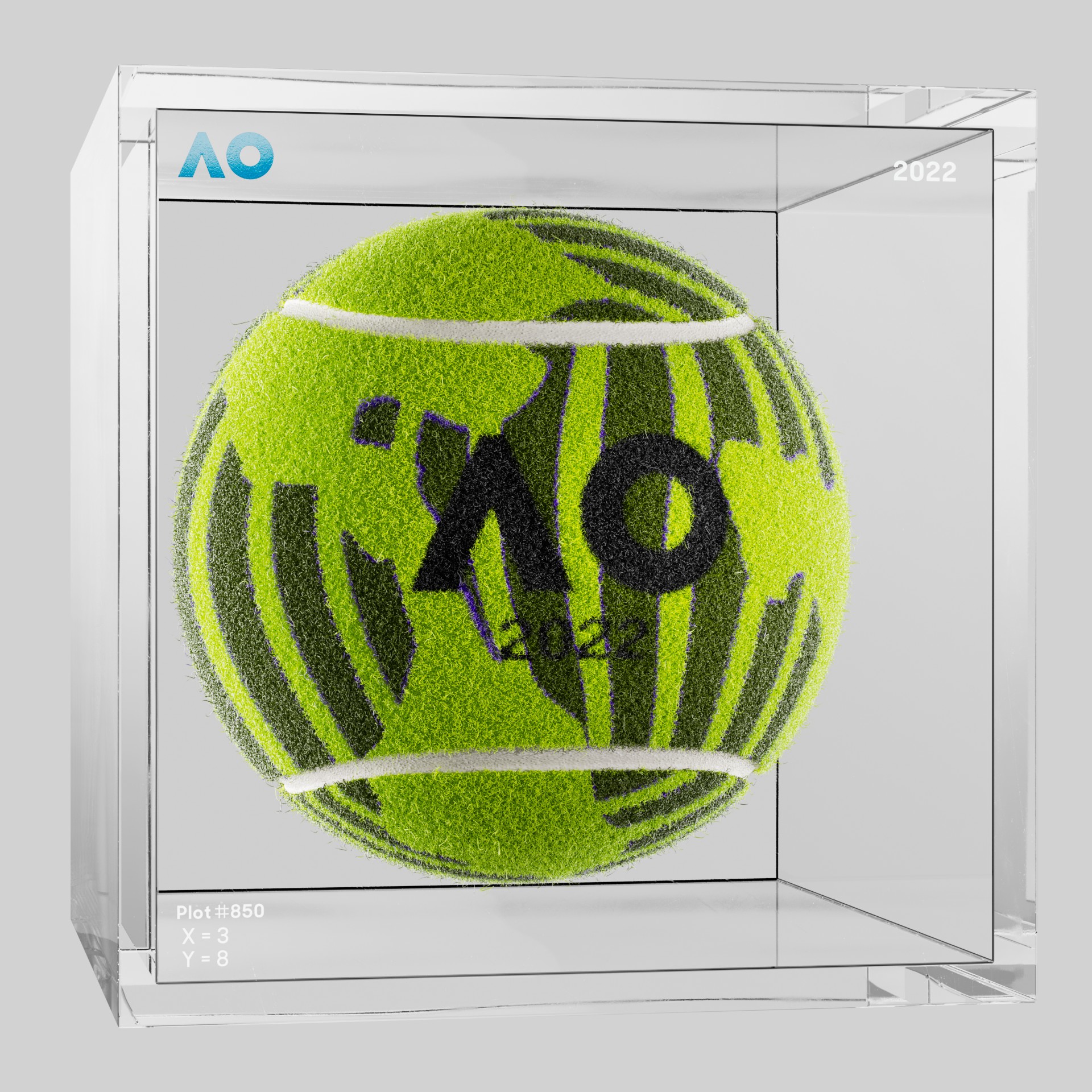 The Australian Open - The Australian Open Art Ball - AO Art Ball #281 - NFT # 281