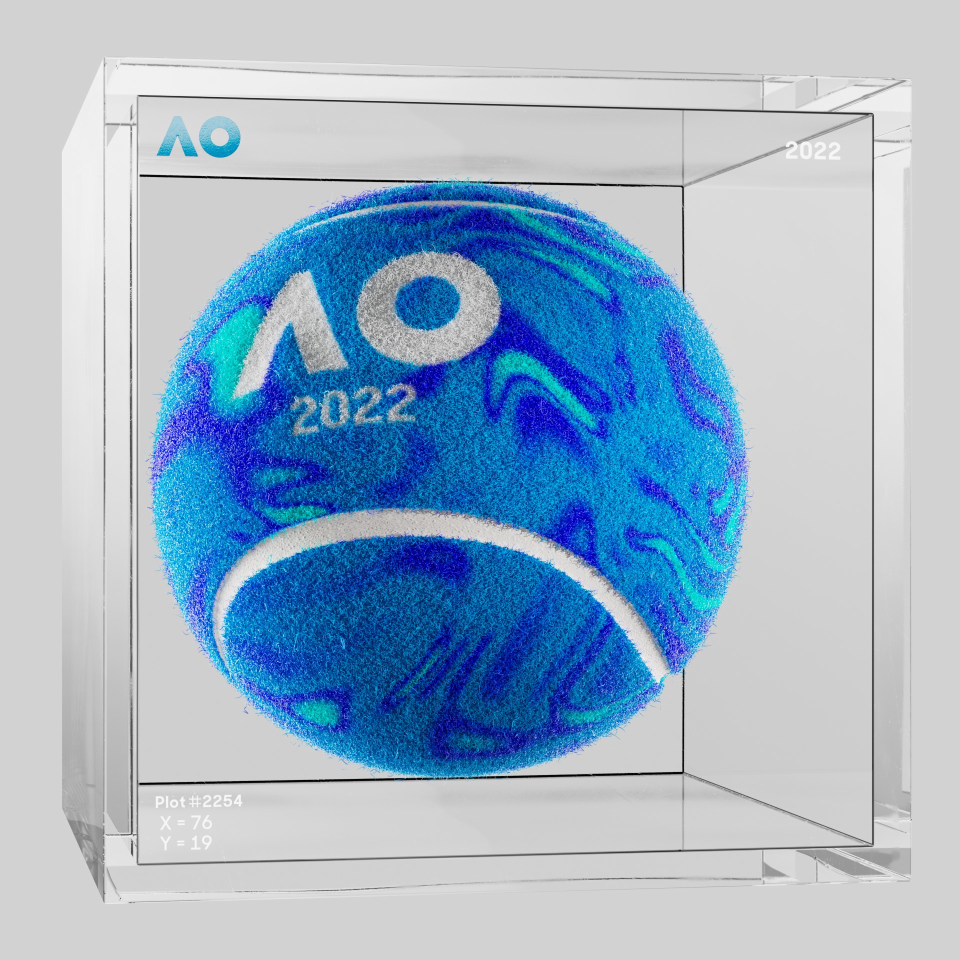 The Australian Open - The Australian Open Art Ball - AO Art Ball #2811 - NFT # 2811