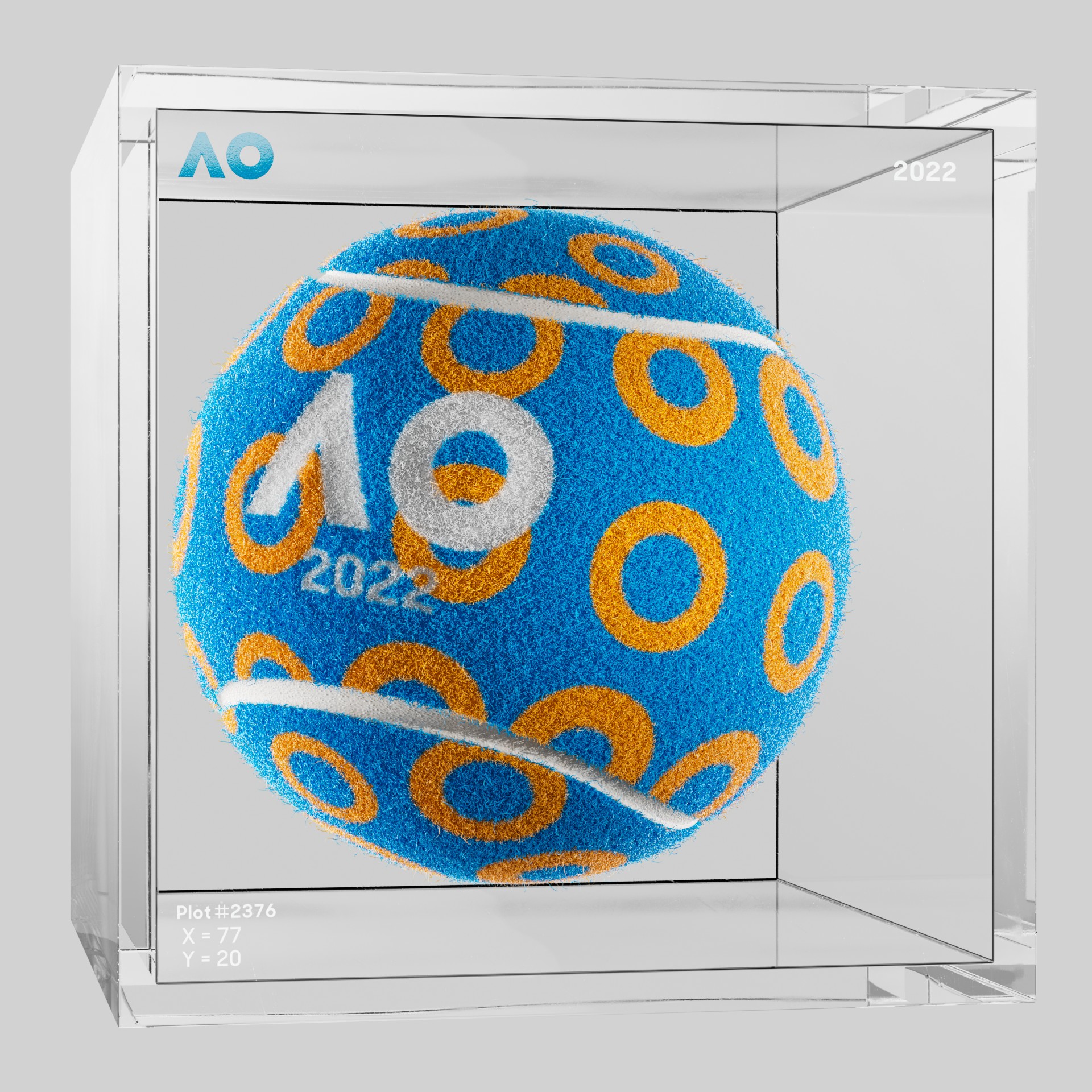 The Australian Open - The Australian Open Art Ball - AO Art Ball #2812 - NFT # 2812