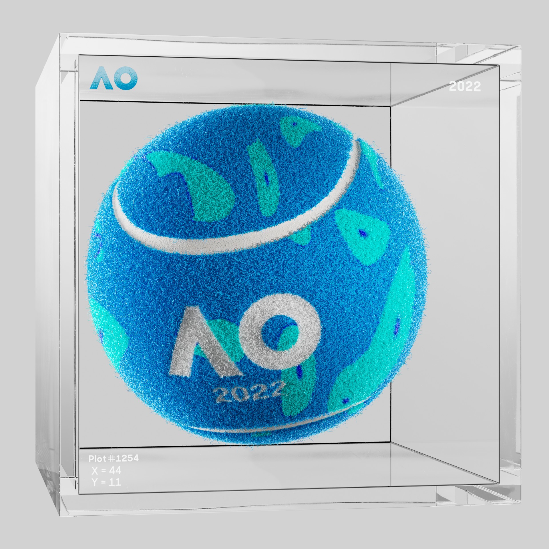 The Australian Open - The Australian Open Art Ball - AO Art Ball #2813 - NFT # 2813