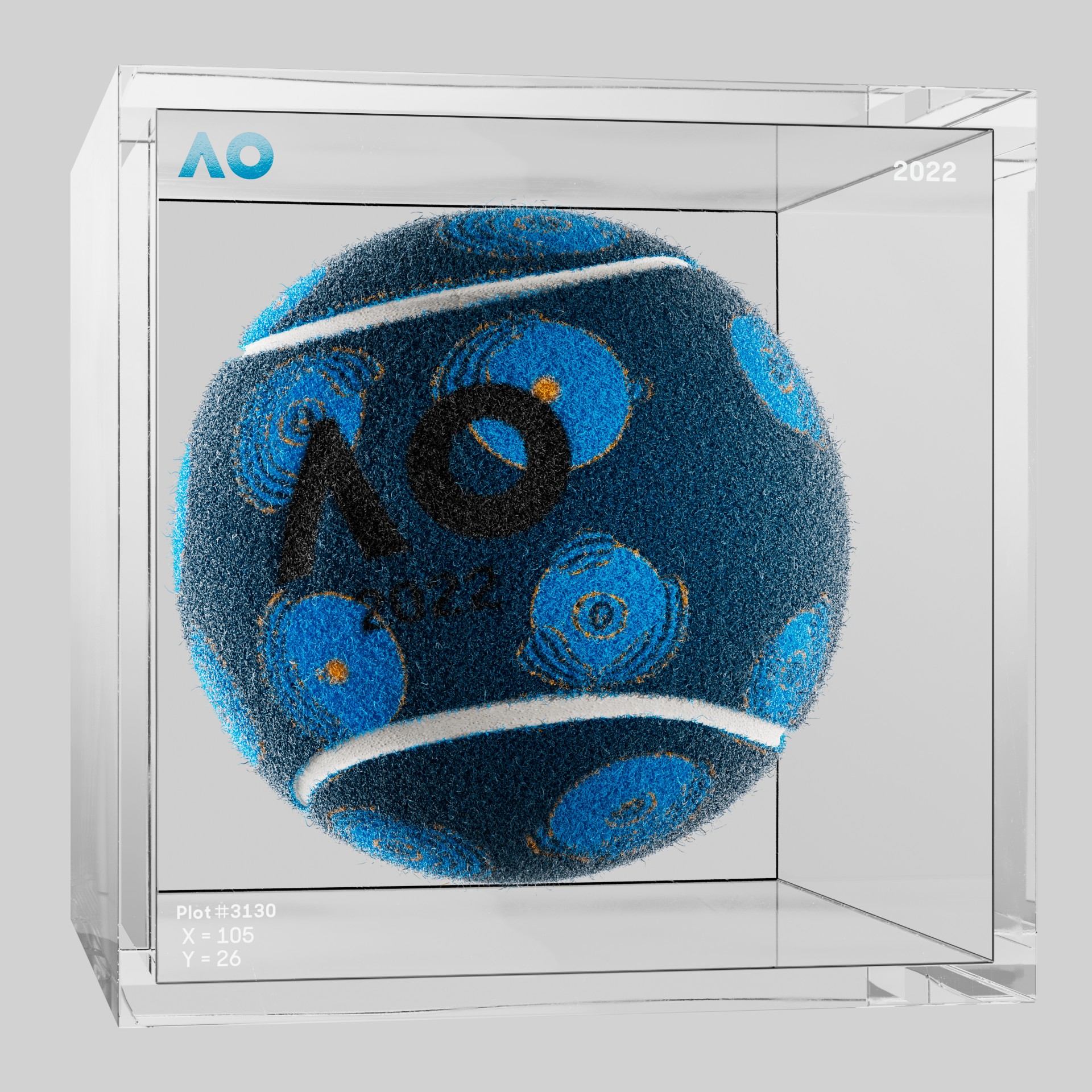 The Australian Open - The Australian Open Art Ball - AO Art Ball #2815 - NFT # 2815