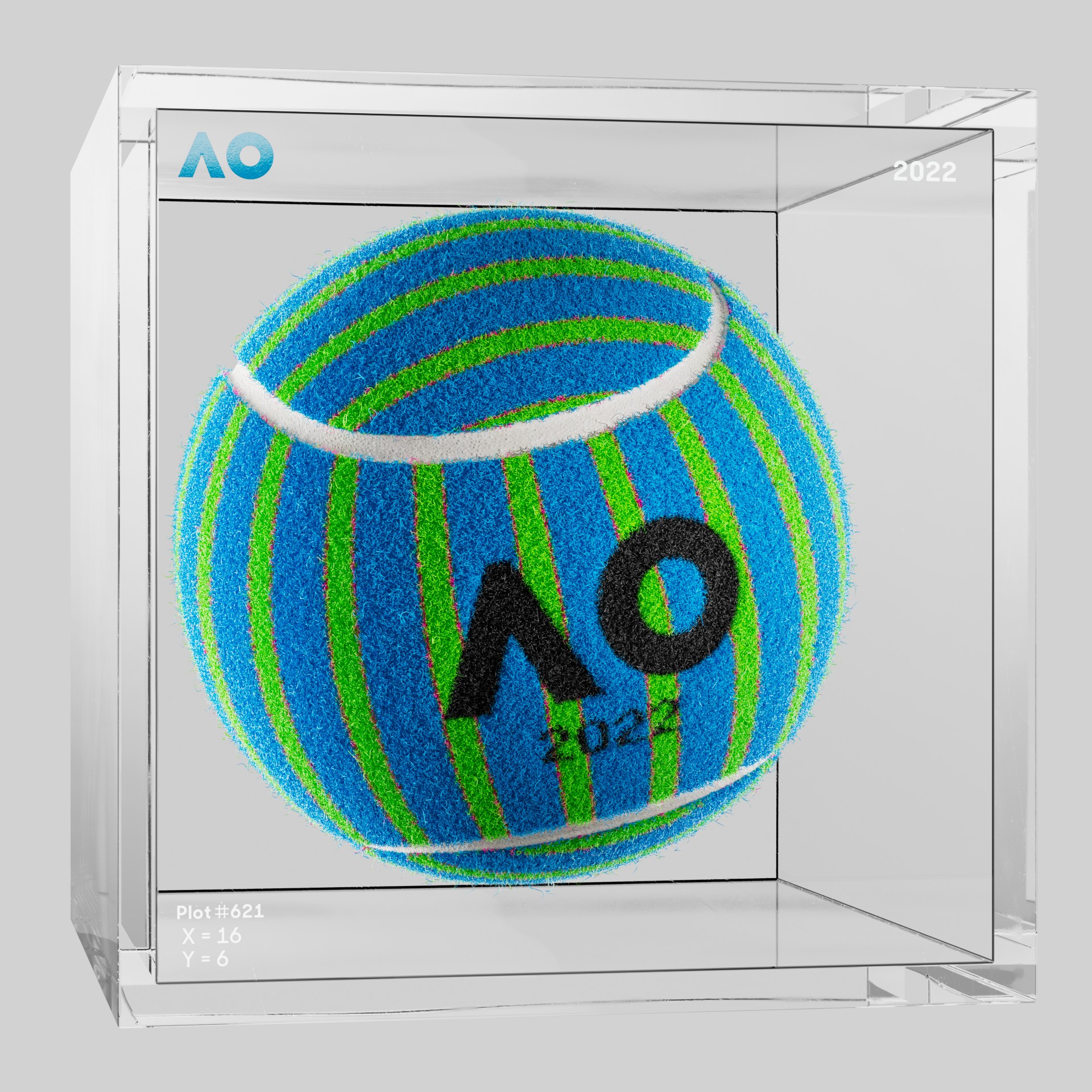 The Australian Open - The Australian Open Art Ball - AO Art Ball #2823 - NFT # 2823