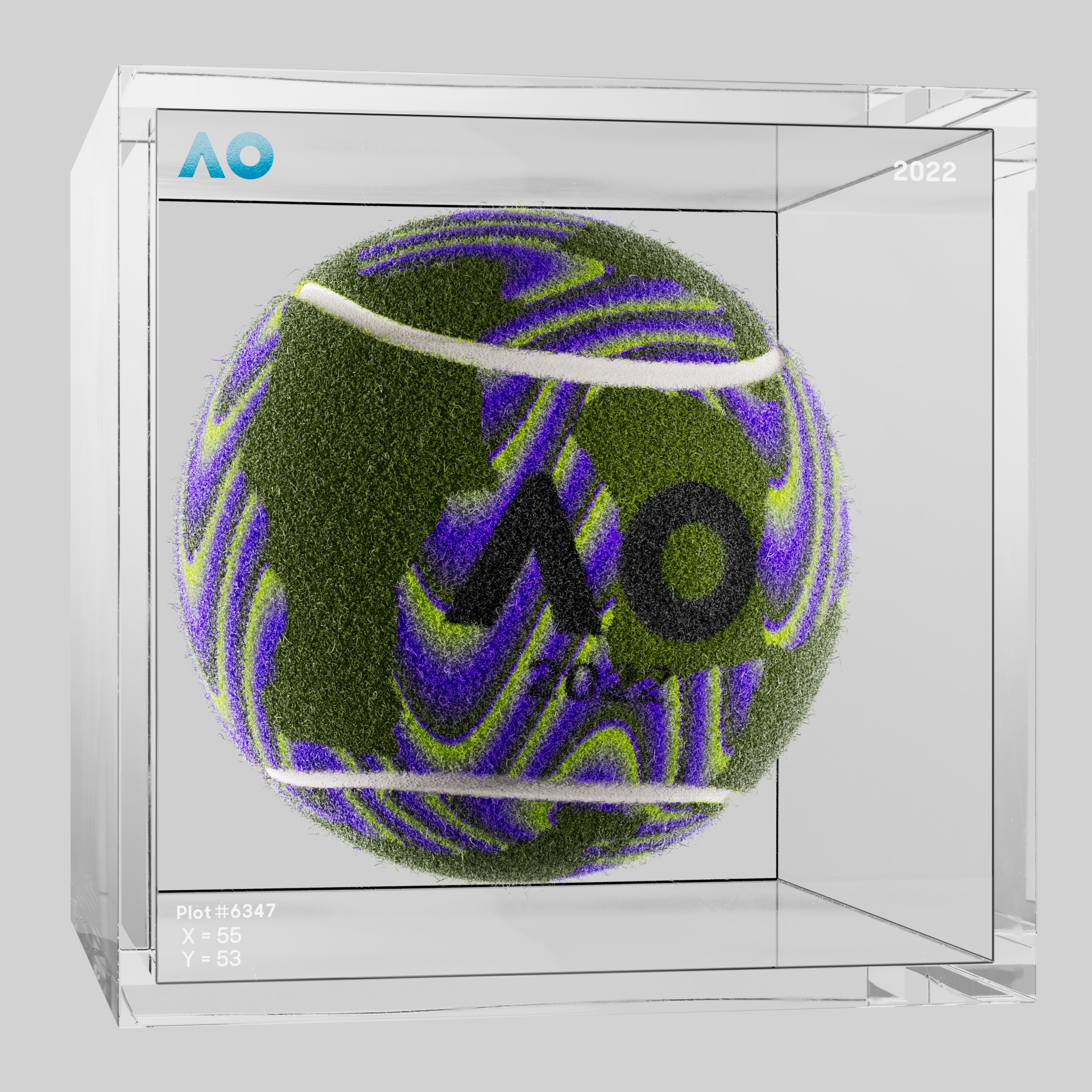 The Australian Open - The Australian Open Art Ball - AO Art Ball #2826 - NFT # 2826