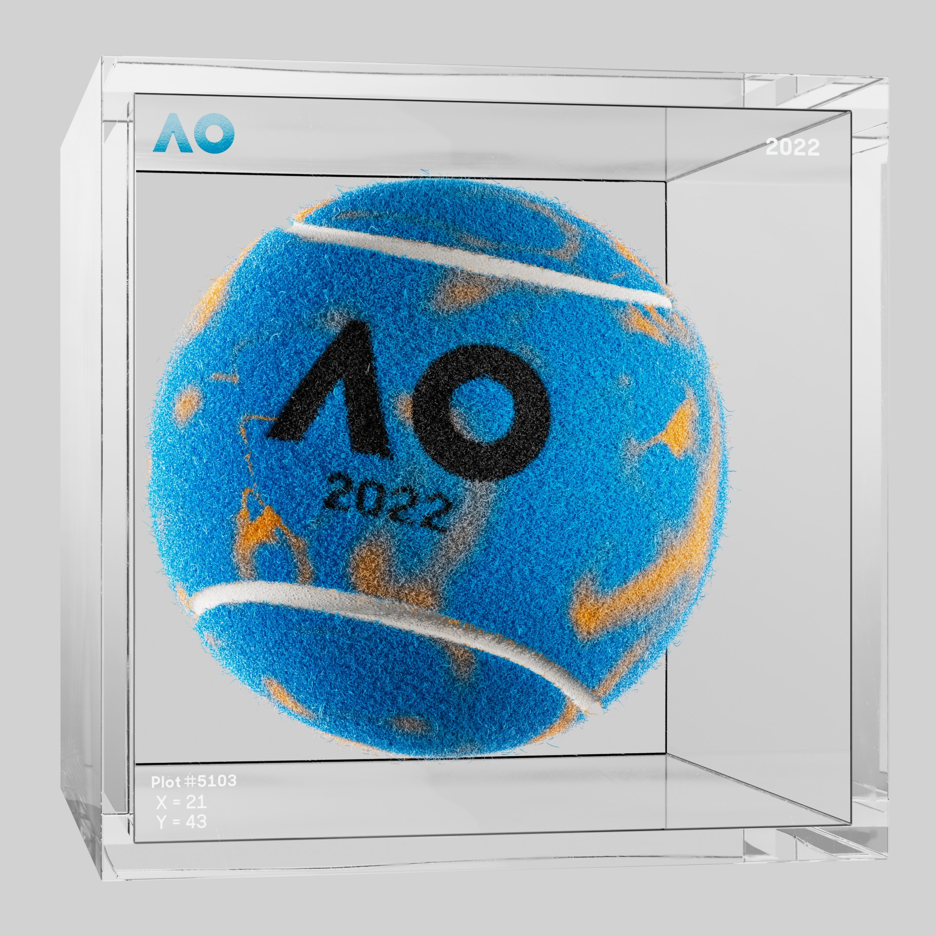 The Australian Open - The Australian Open Art Ball - AO Art Ball #2828 - NFT # 2828