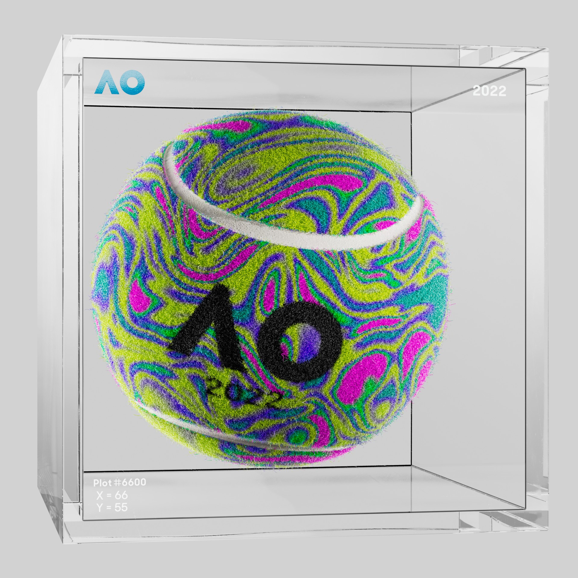 The Australian Open - The Australian Open Art Ball - AO Art Ball #283 - NFT # 283