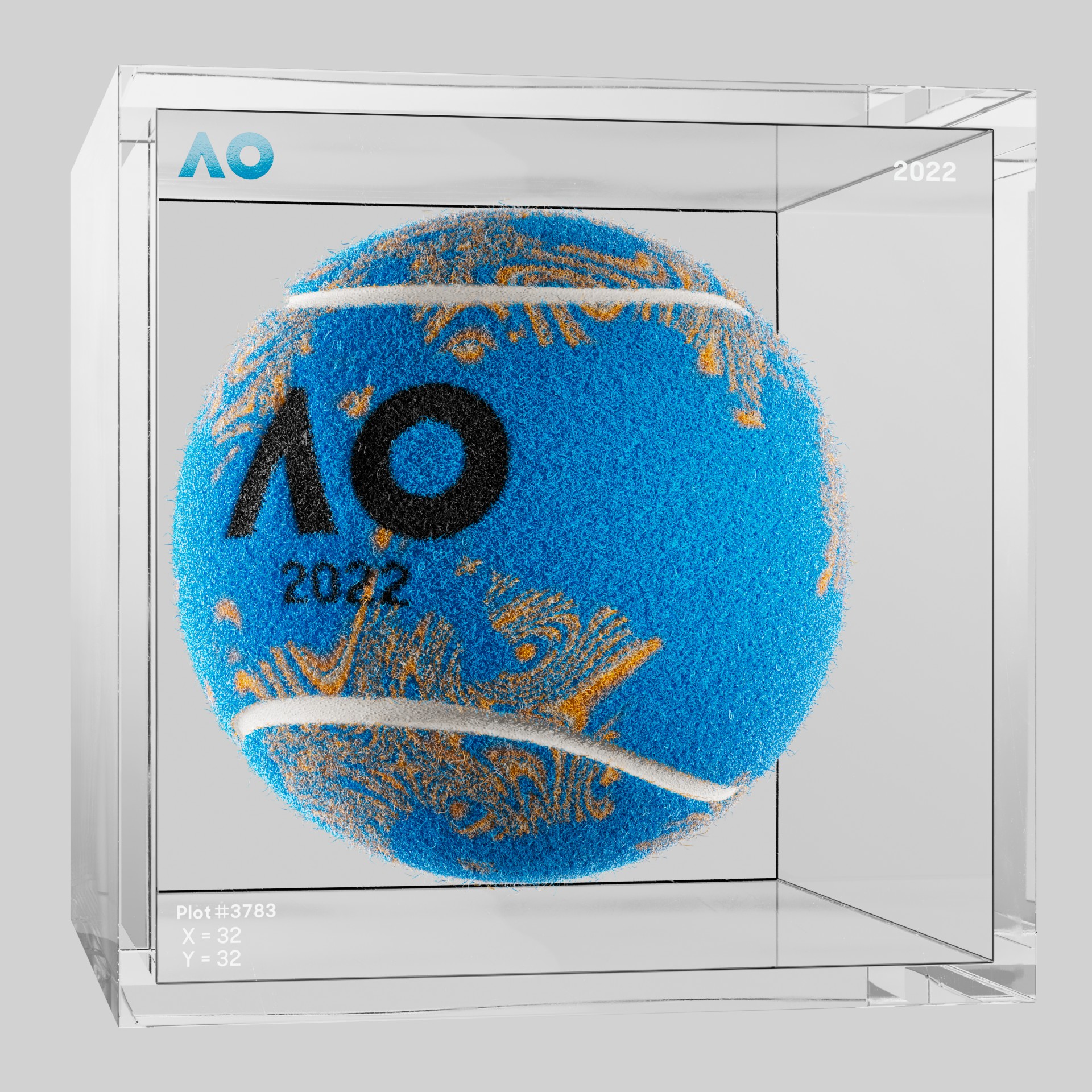 The Australian Open - The Australian Open Art Ball - AO Art Ball #2831 - NFT # 2831