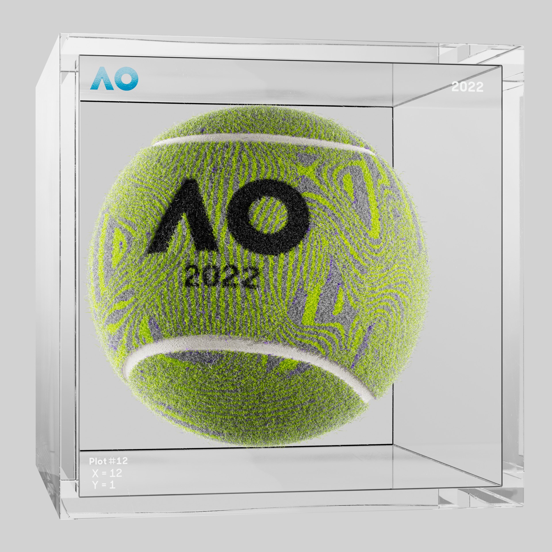 The Australian Open - The Australian Open Art Ball - AO Art Ball #2832 - NFT # 2832