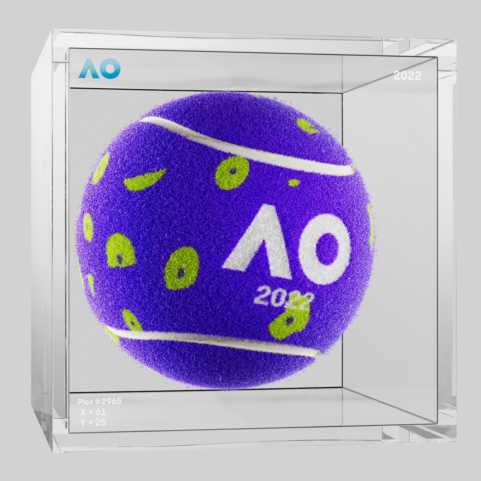 The Australian Open - The Australian Open Art Ball - AO Art Ball #2839 - NFT # 2839