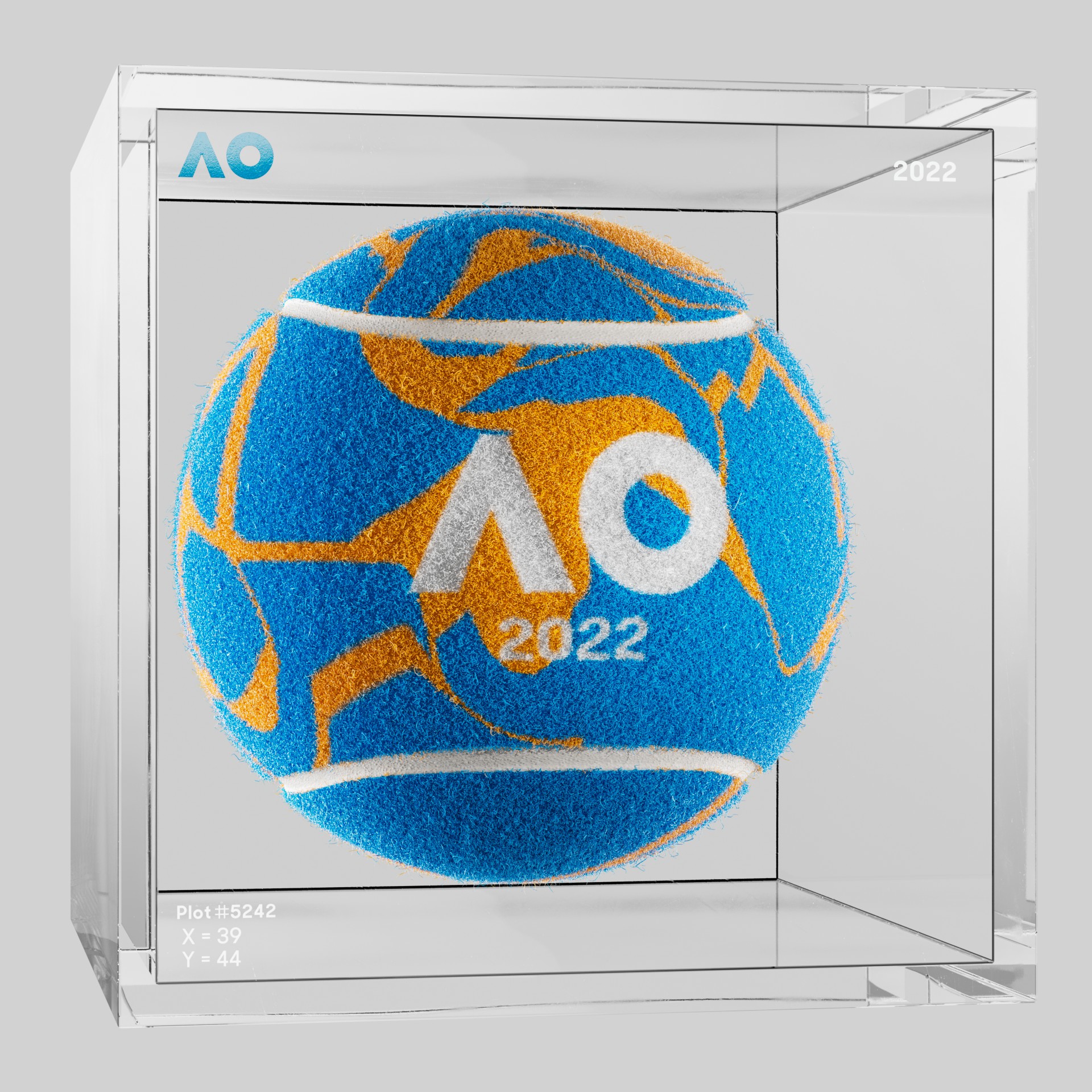The Australian Open - The Australian Open Art Ball - AO Art Ball #2845 - NFT # 2845